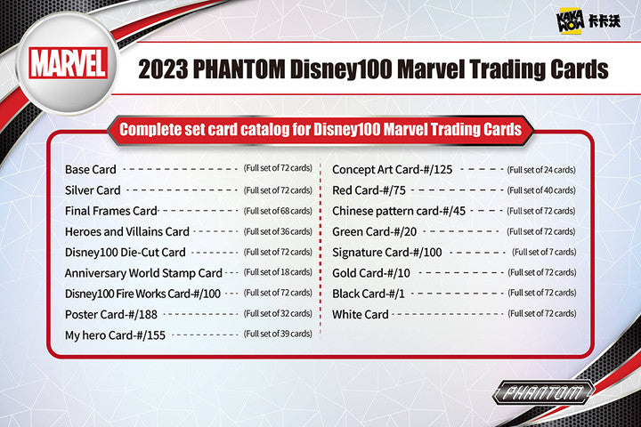 2023 Kakawow Disney 100 Phantom Marvel Hobby Box