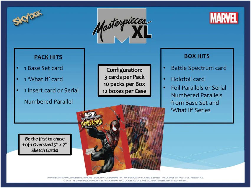 2024 Upper Deck Marvel Masterpieces XL Hobby Box