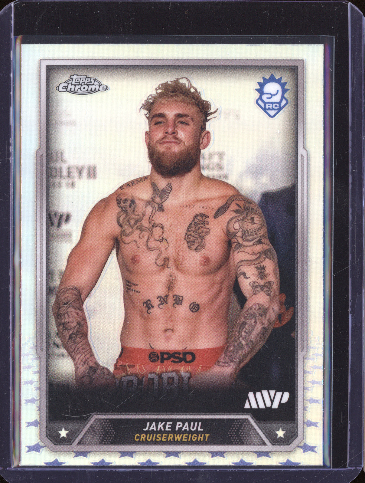 Jake Paul 2024 Topps Boxing Chrome 1 Refractor