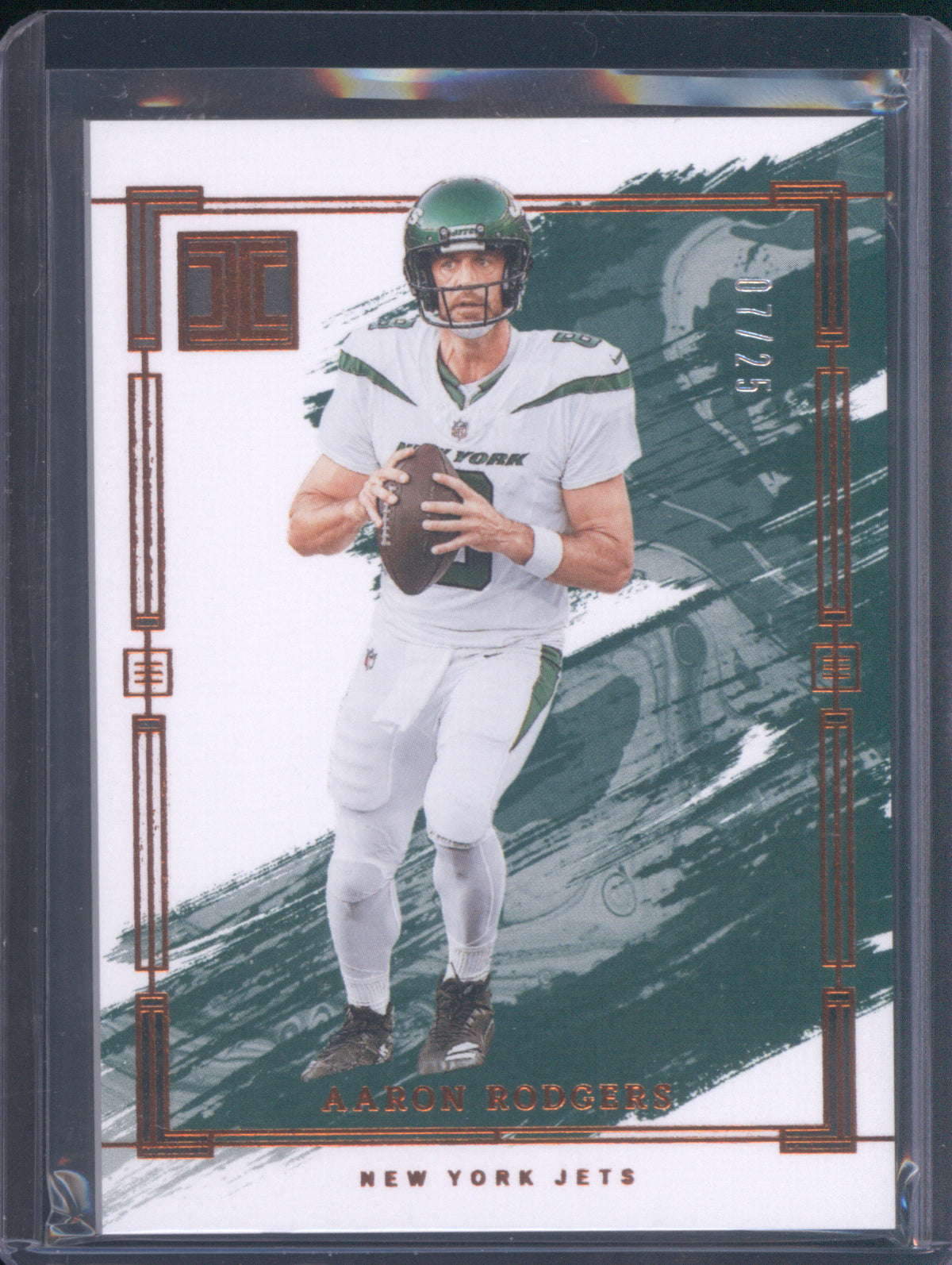 Aaron Rodgers 2024 Panini Impeccable bronze 07/25