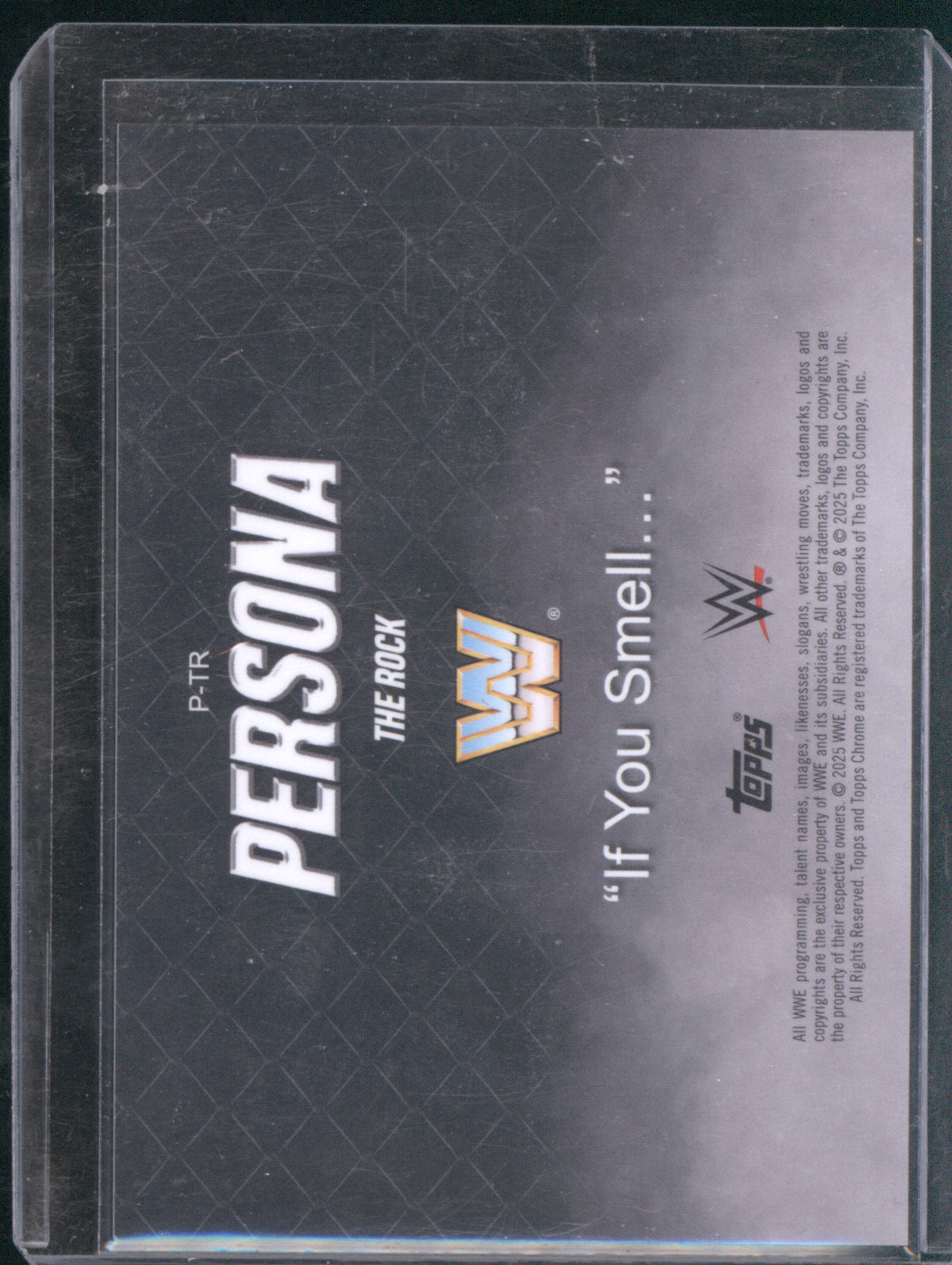 2025 Topps Chrome WWE The Rock Persona “If You Smell…” SSP Case Hit