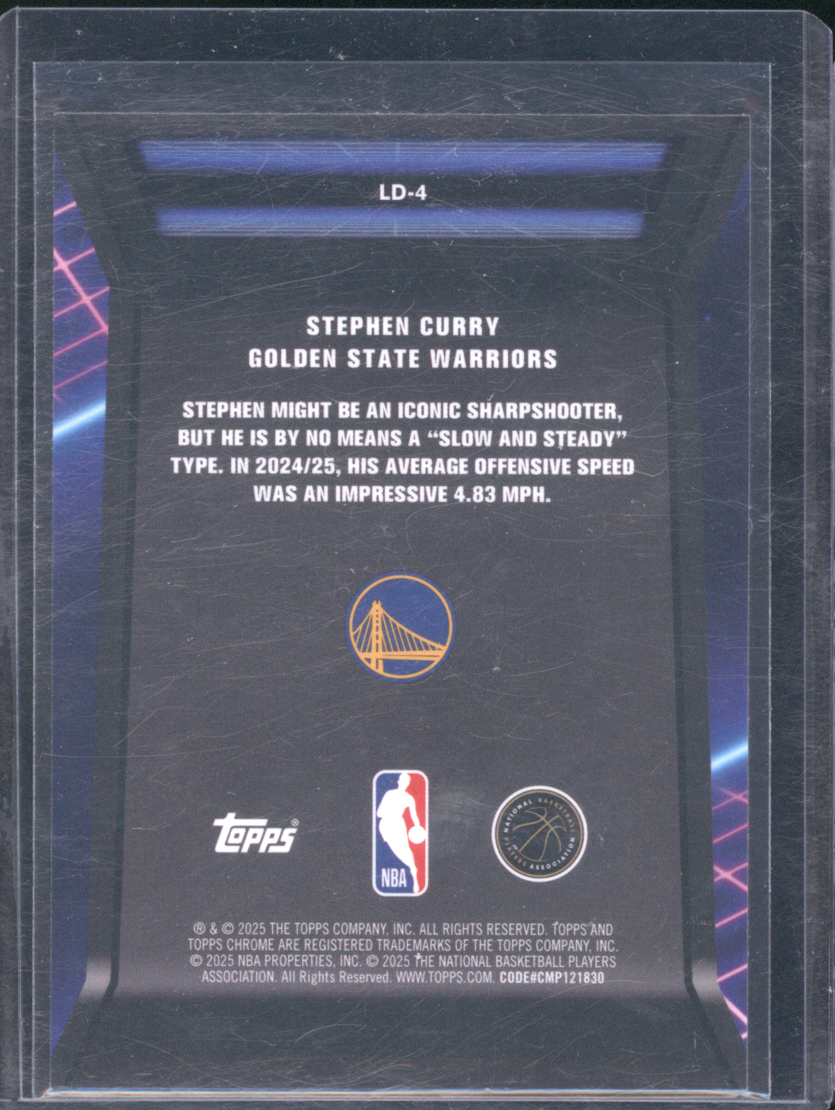 Stephen Curry 2025 Topps Chrome Loading Green 51/199