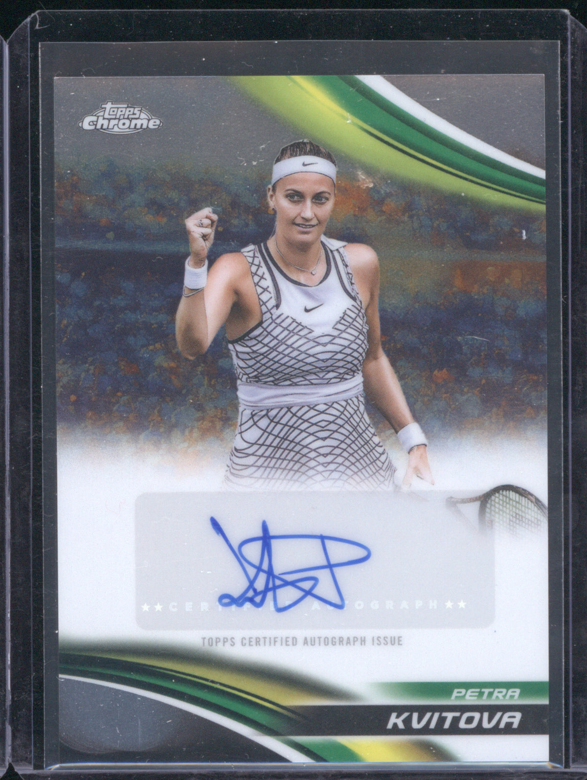 Petra Kvitova 2025 Topps Chrome Tennis CA-PKA Auto