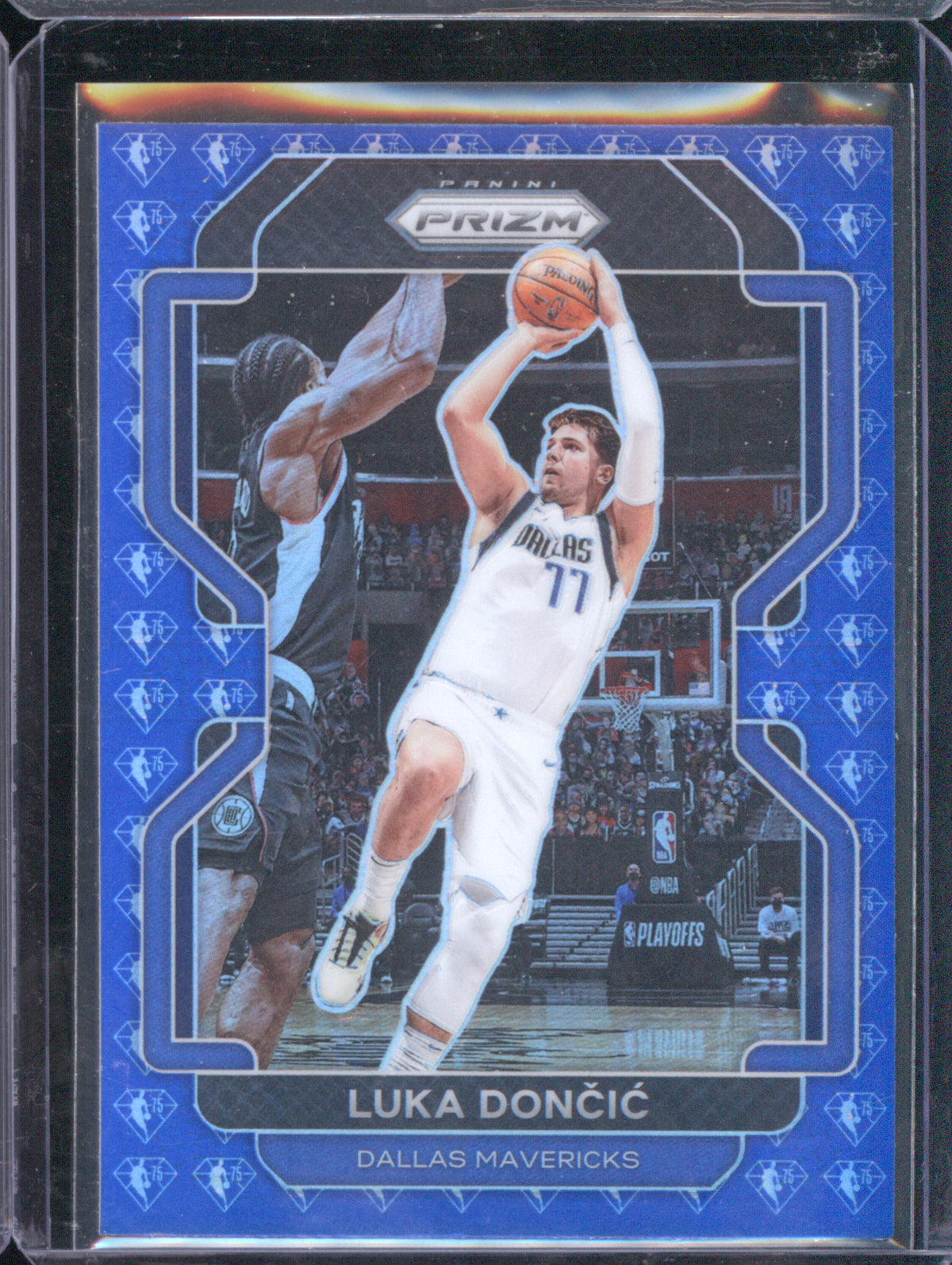 Luka Doncic 2021 Prizm 75th Anniversary Blue
