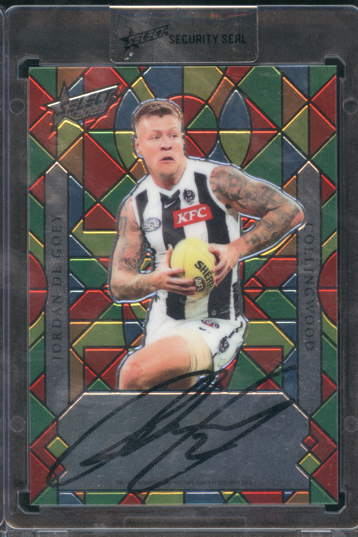Jordan De Goey 2025 AFL Select Footy Stars Luminous Myriad Signature LMS7 27/99
