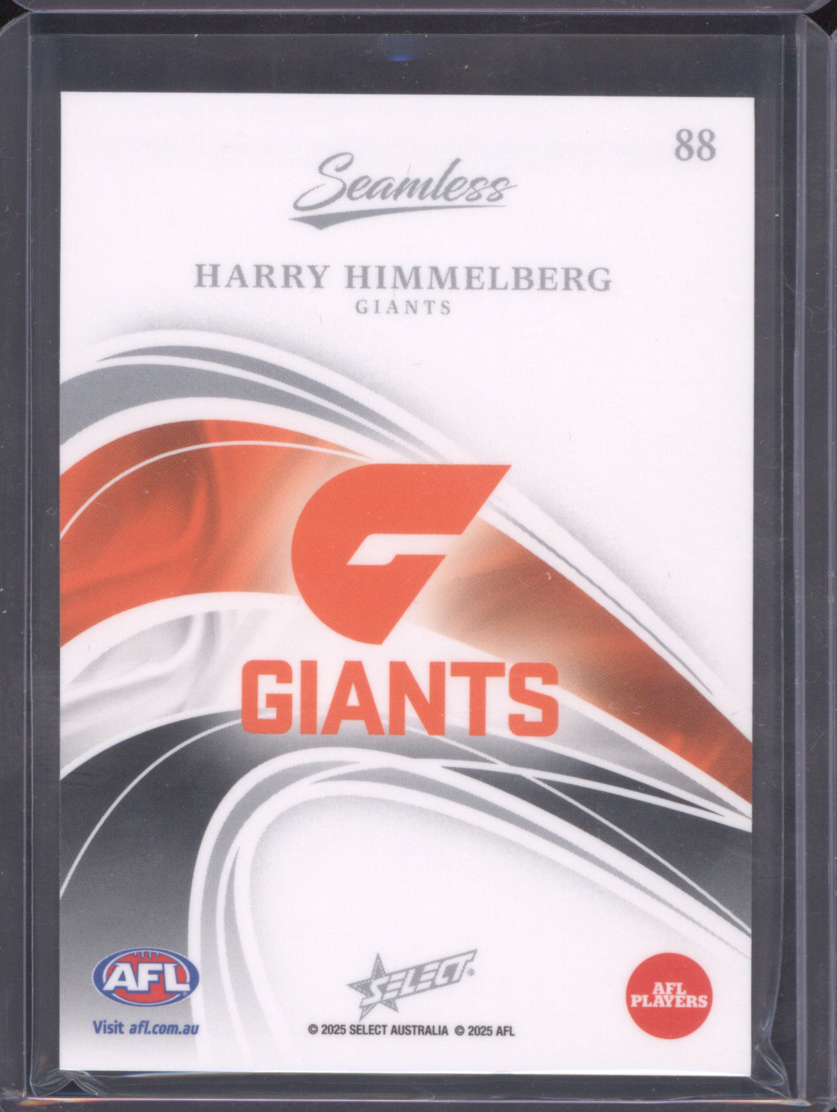 2025 AFL Select Seamless Base Harry Himmelberg GWS Giants 83/95