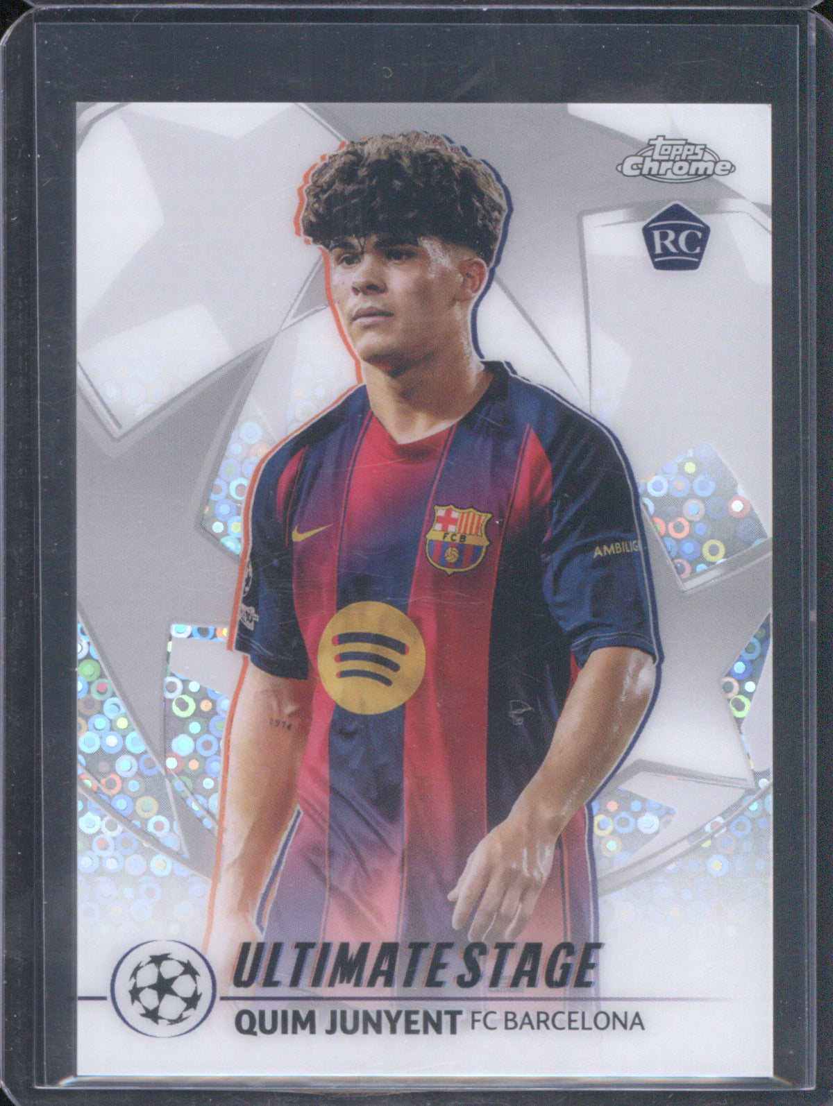 Quim Junyent 2025 Topps UEFA Club Competitions #US-22 Ultimate Stage Chrome RC