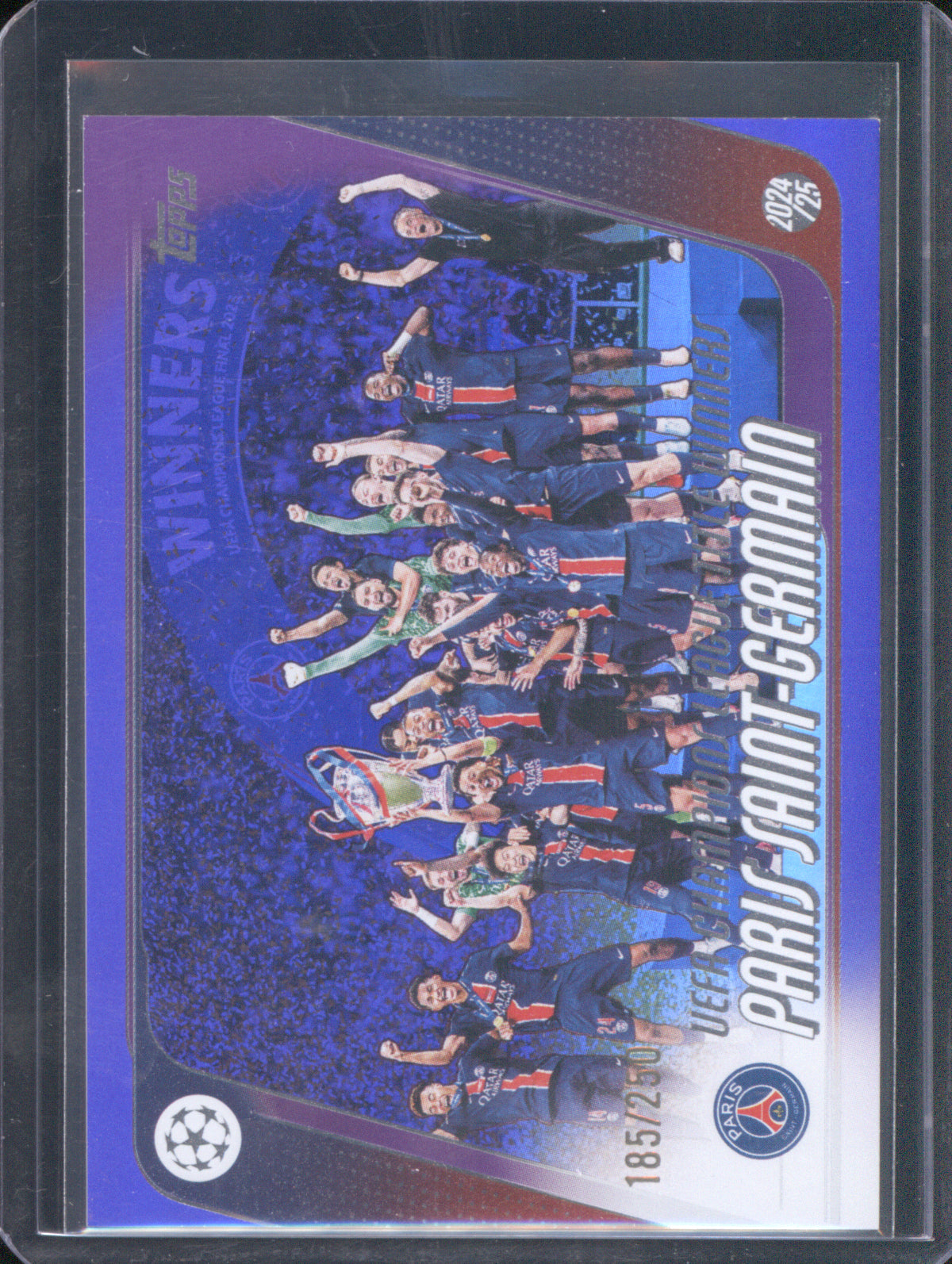 Paris Saint Germain 2025 Topps UEFA Club Competitions #166 Purple Foil /250
