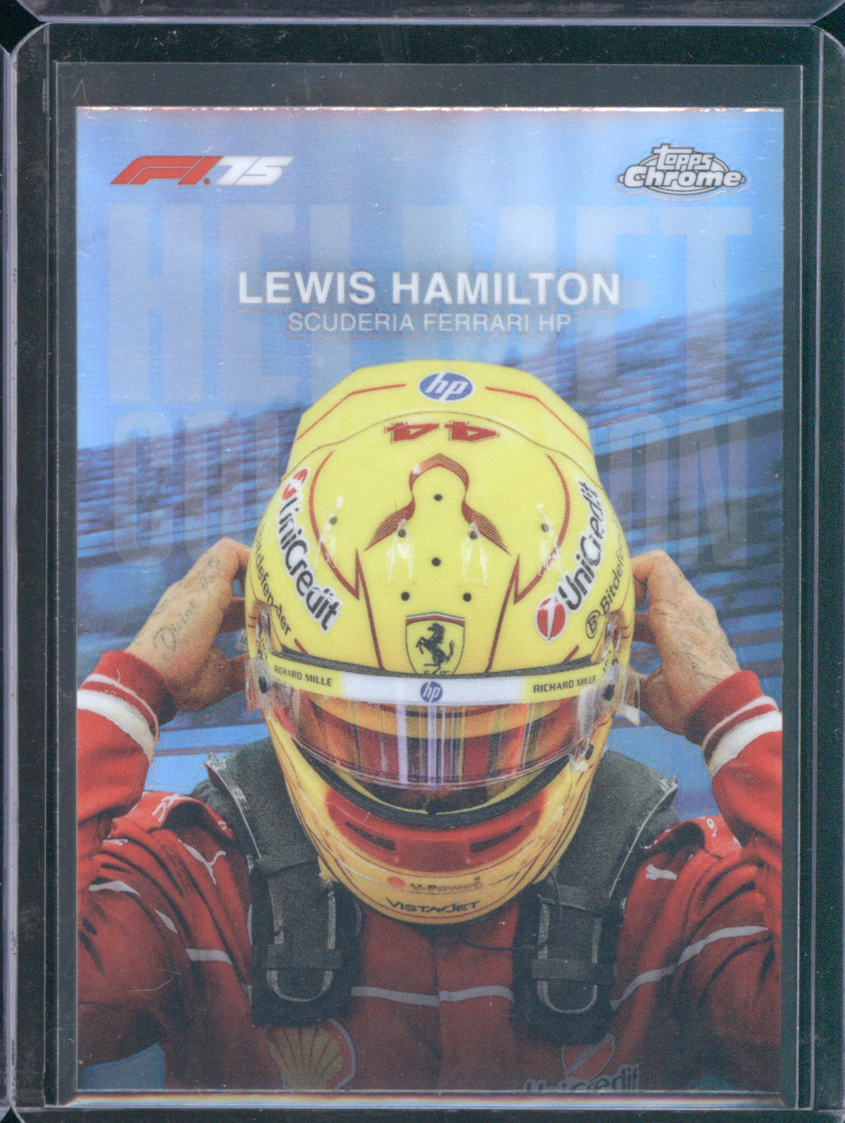 Lewis Hamilton 2025 Topps Chrome Formula 1 #HC-2 Helmet Collection