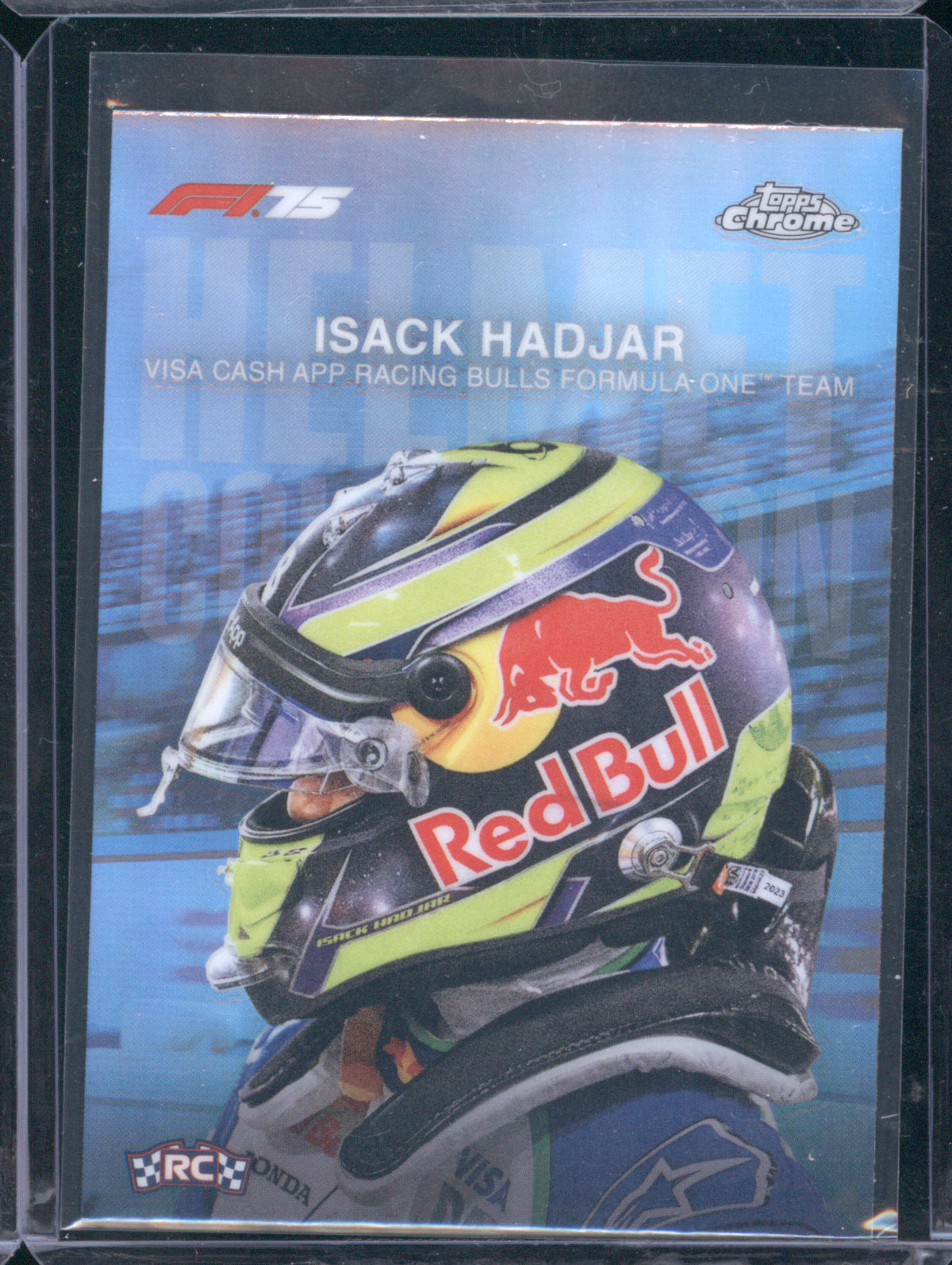 Isack Hadjar 2025 Topps Chrome Formula 1 #HC-5 Helmet Collection