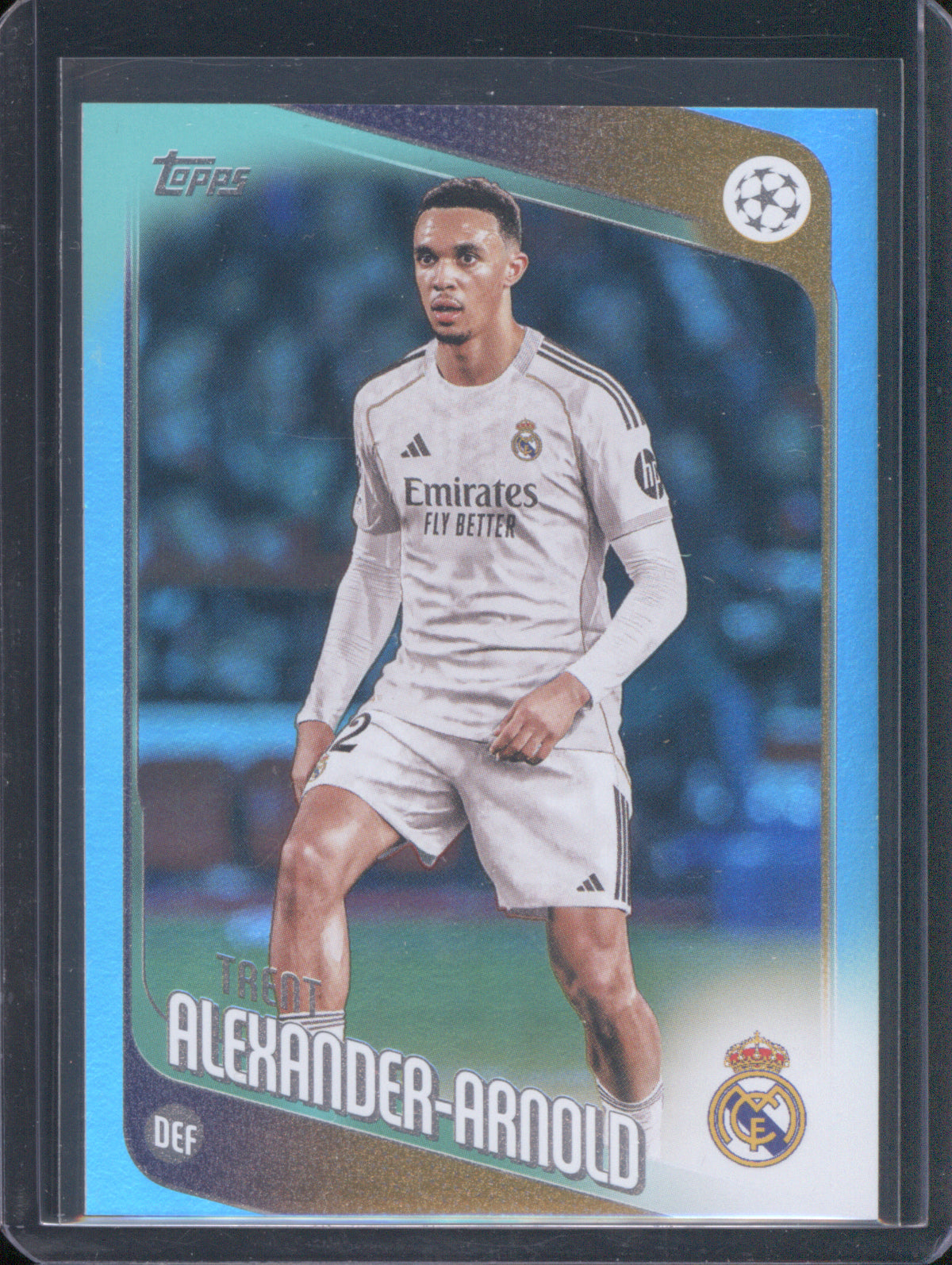 Trent Alexander-Arnold 2025 Topps UEFA Club Competitions #141 Aqua Foil