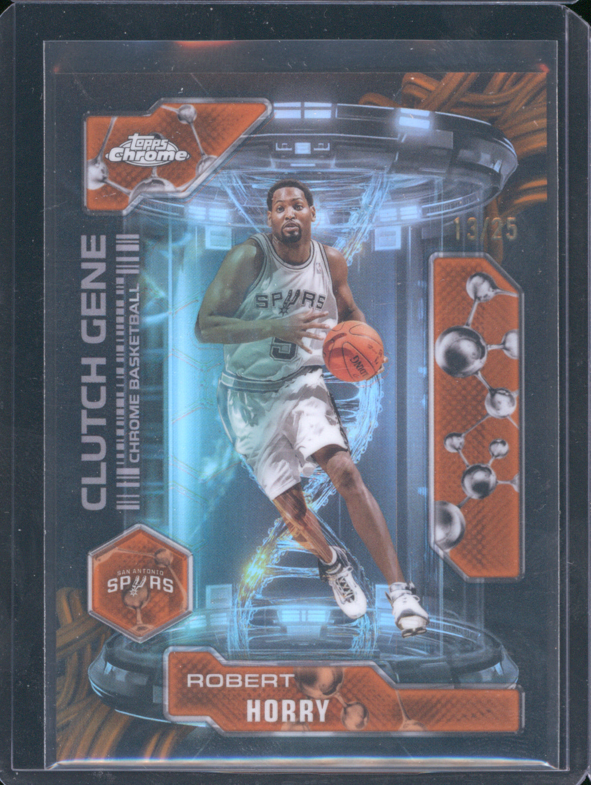2025 Topps Chrome CG-25 Robert Horry Clutch Gene Orange Refractor /25