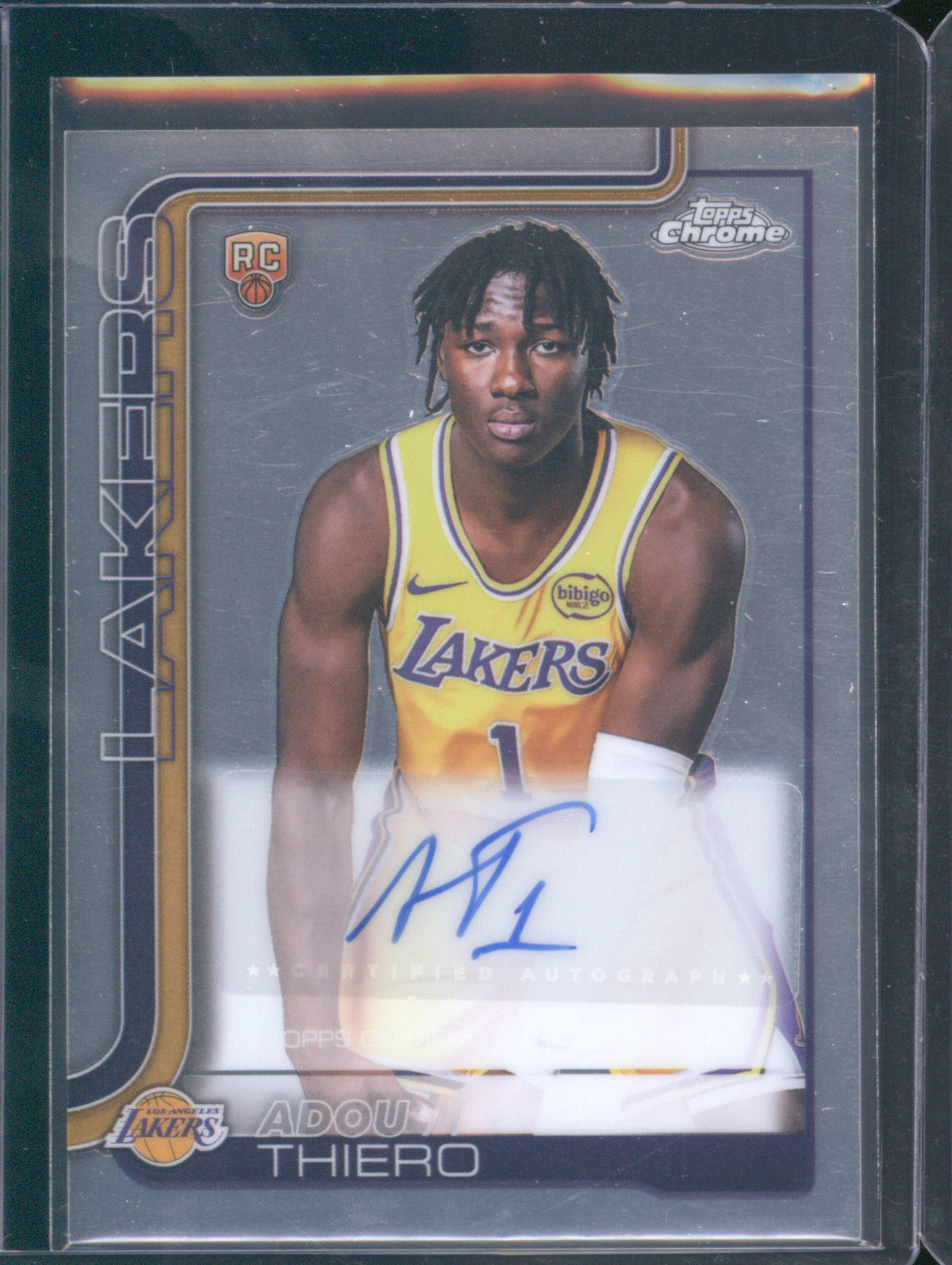 2025 Topps Chrome TCAR-AT Adou Thiero Autograph Base RC