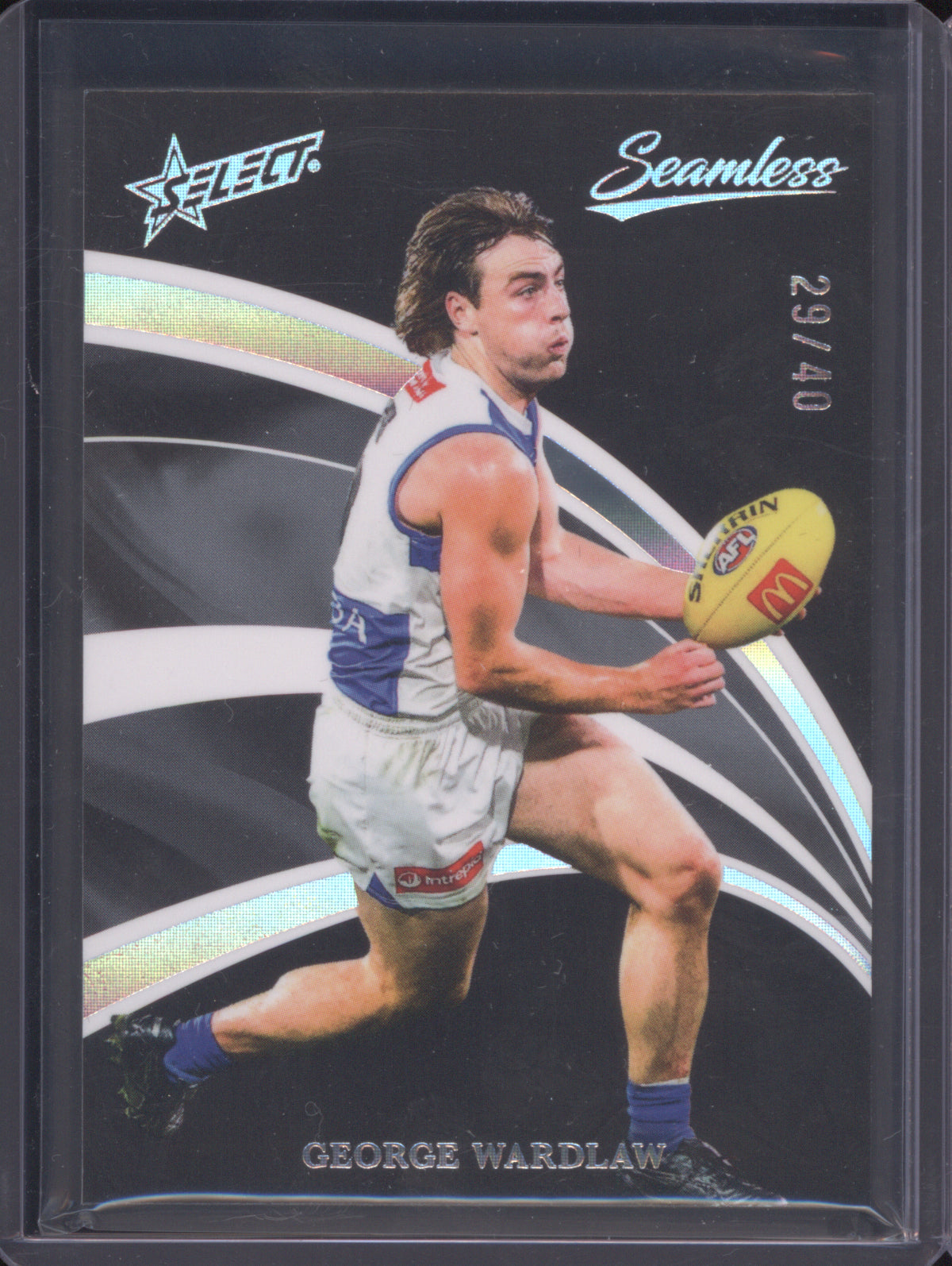 2025 AFL Select Seamless Black George Wardlaw North Melbourne 29/40