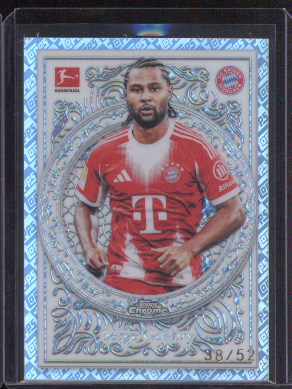 2025-26 Topps Chrome Bundesliga OR-28 Serge Gnabry Ornaments ToppsFractor 38/52