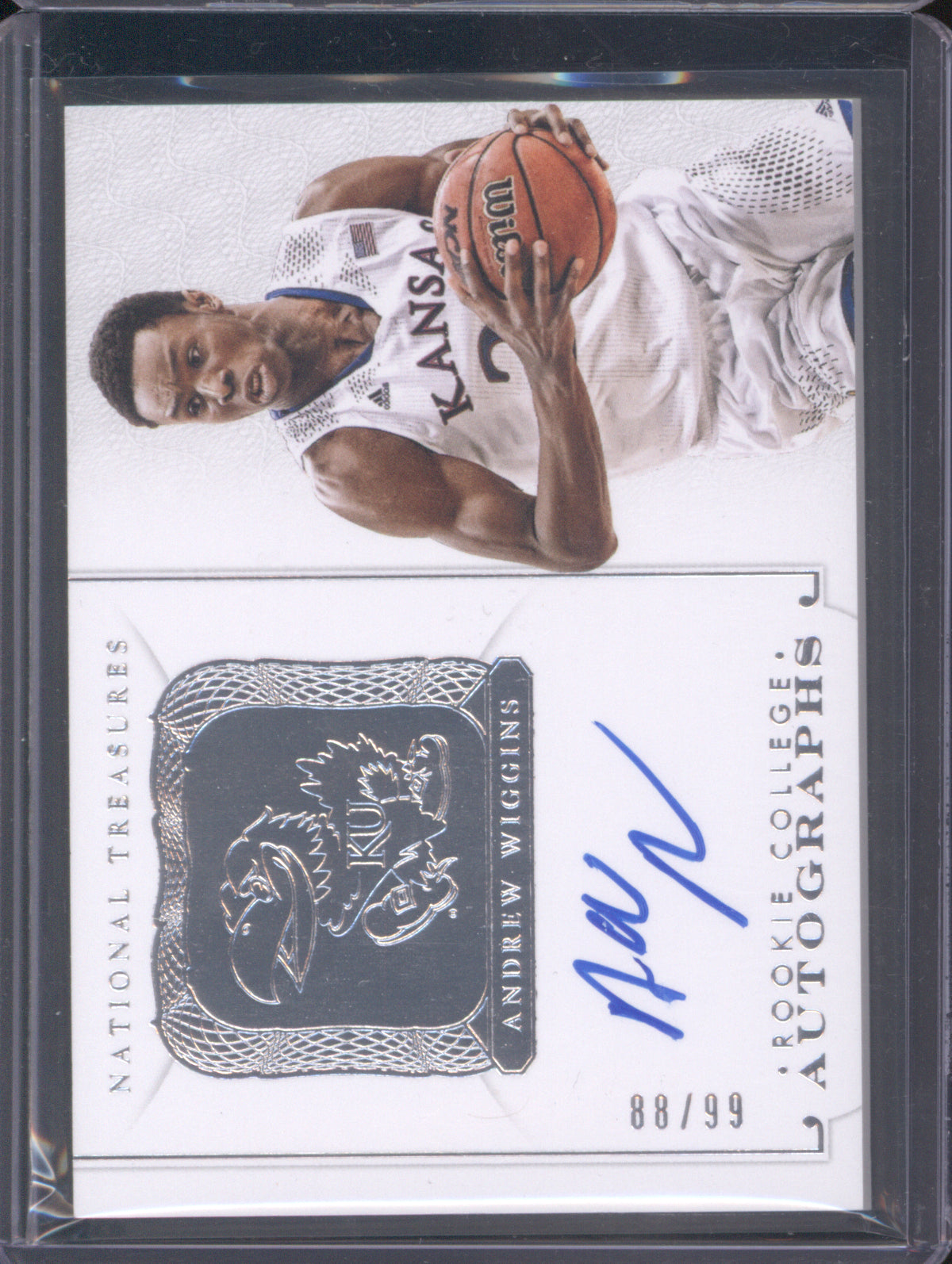 Andrew Wiggins 2015 Panini National Treasures Collegiate Rookie College Auto /99
