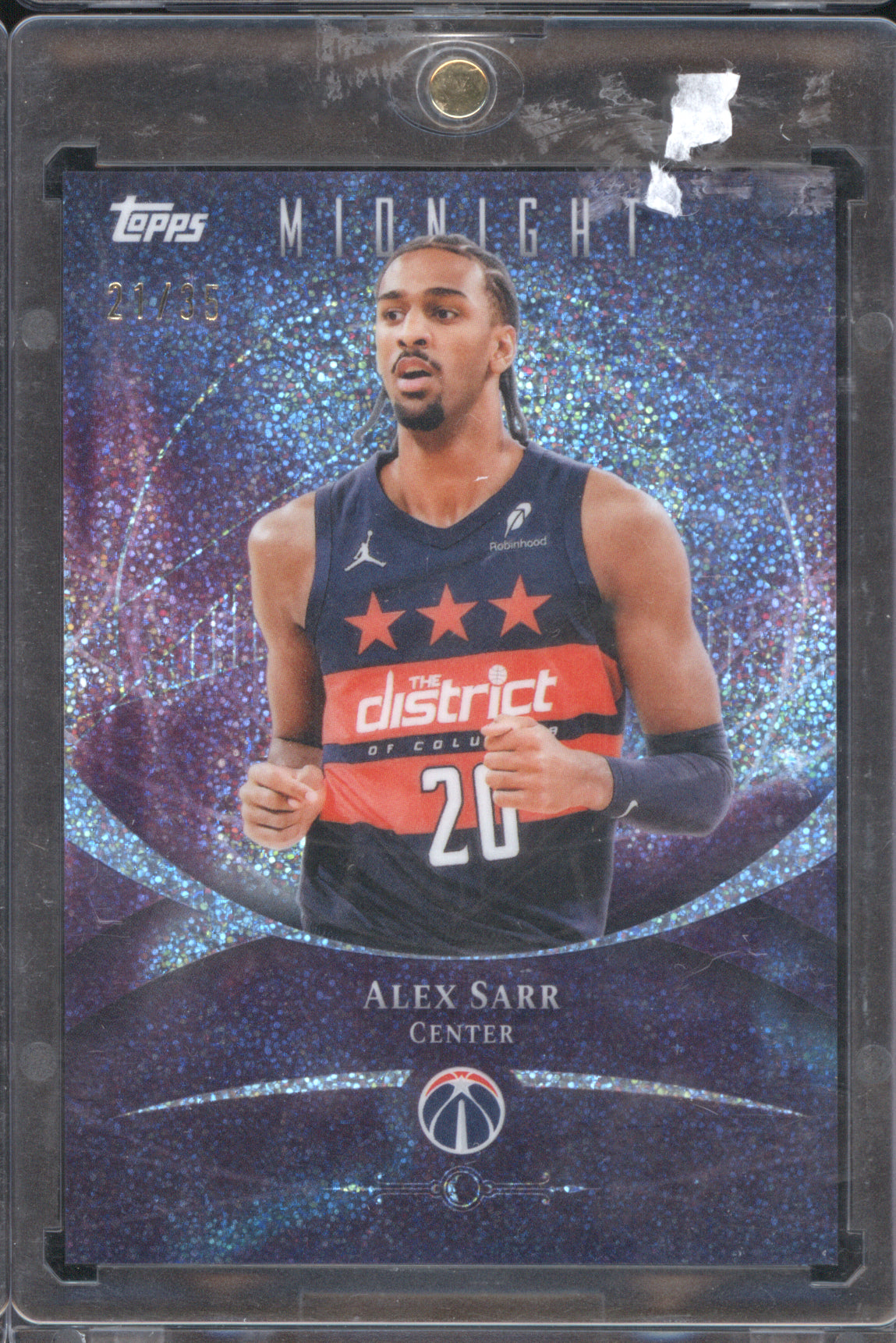 Alex Sarr 2025 Topps Midnight #26 Winter Solstice /35
