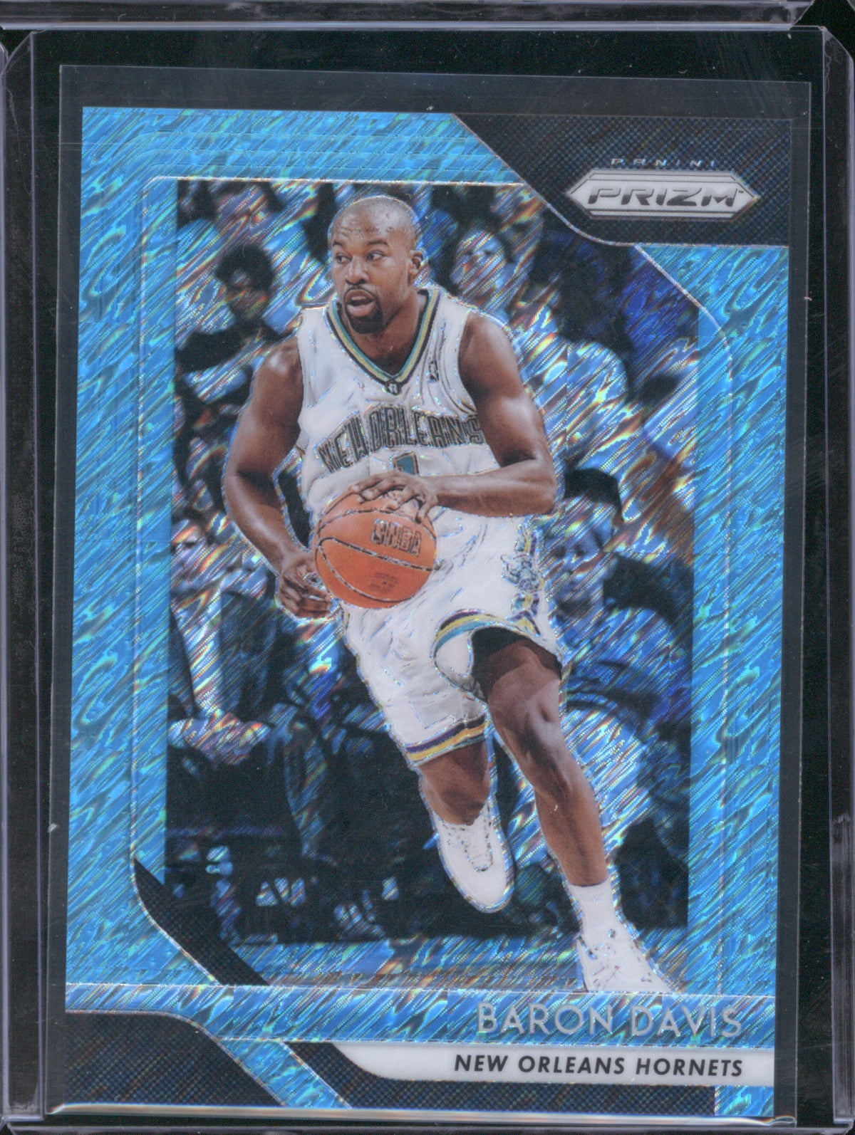 2018 Panini Prizm 215 Baron Davis Light Blue Shimmer FOTL 5/7