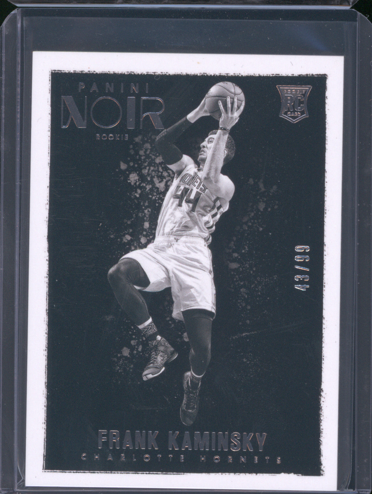 2015 Panini 80 Frank Kaminsky Black and White /99 RC