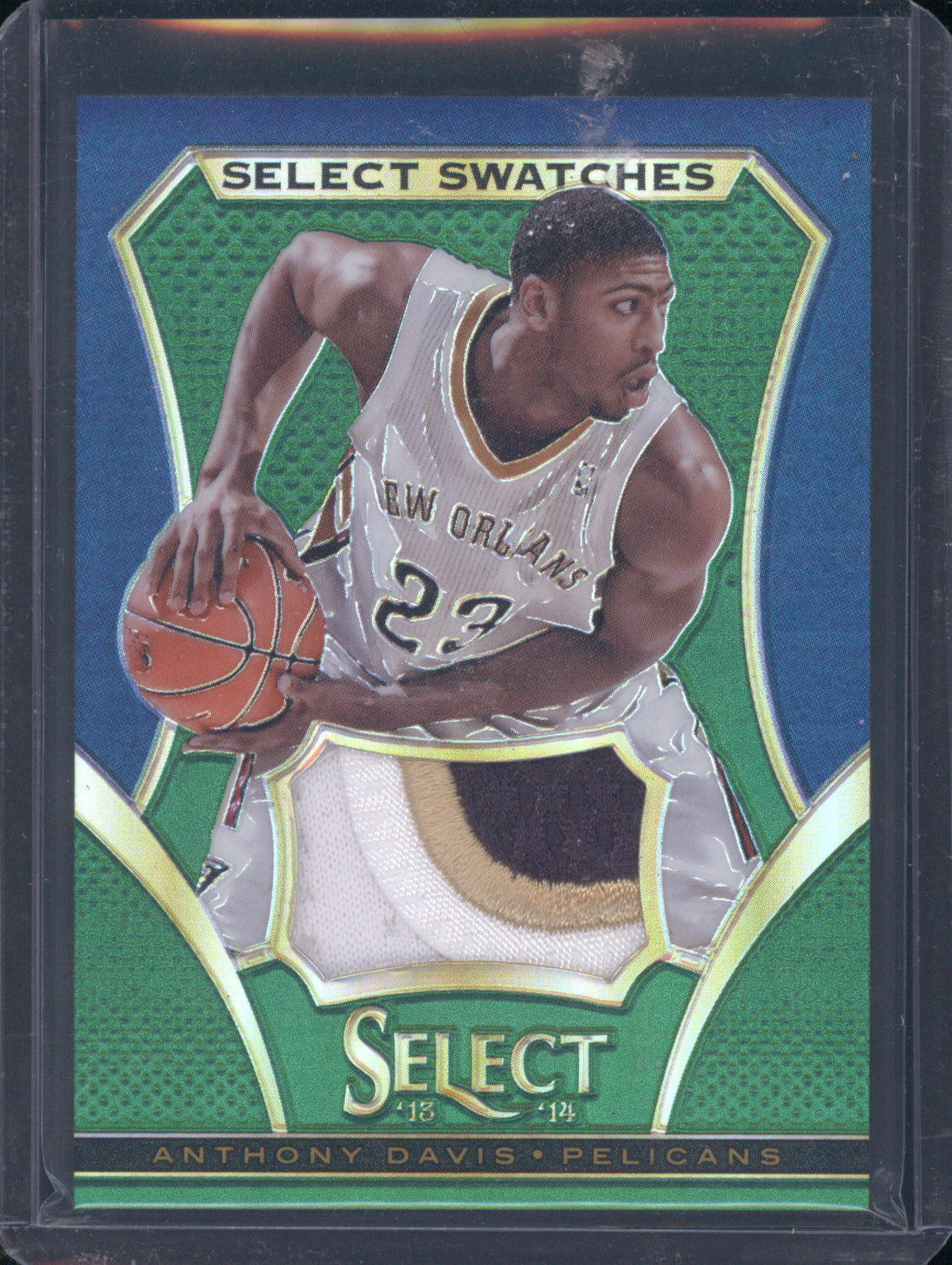 Anthony Davis 2013 Panini Select #71 Select Swatches Green 4/5