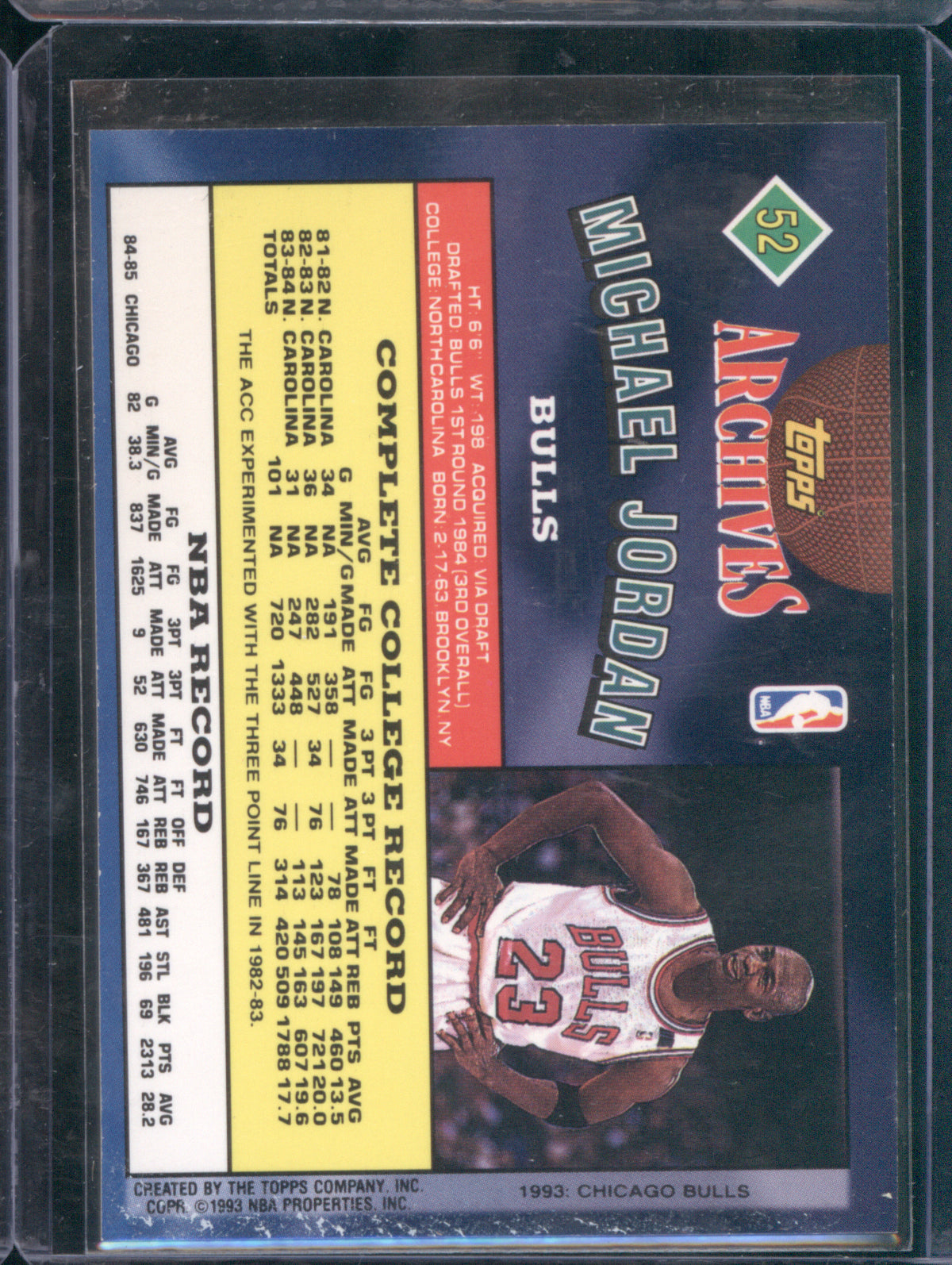 Michael Jordan 1992-93 Topps Archives #52