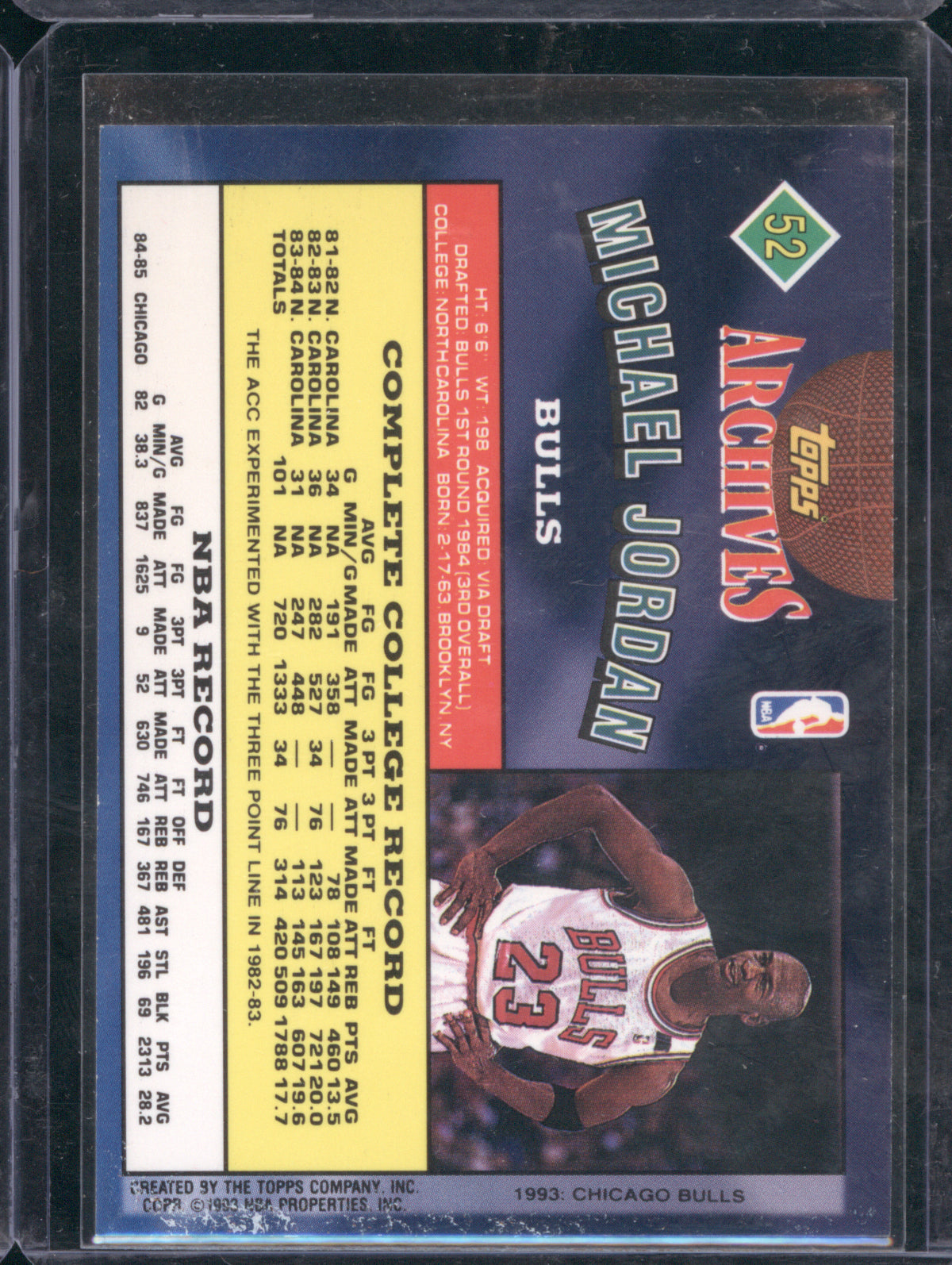 Michael Jordan 1992-93 Topps Archives #52
