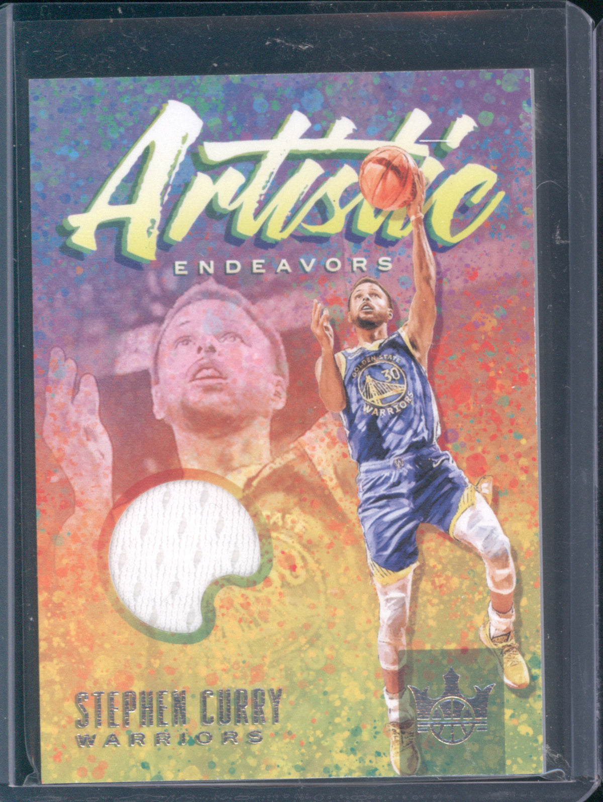 Stephen Curry 2019 Panini Court Kings Artistic Endeavors Patch 130/179