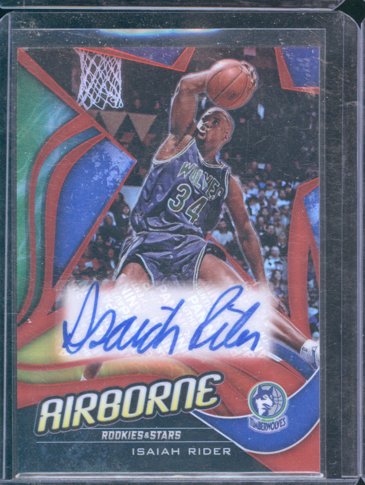 Isaiah Rider 2019 Panini Chronicles Rookies & Stars #AB-IRI Airborne Red