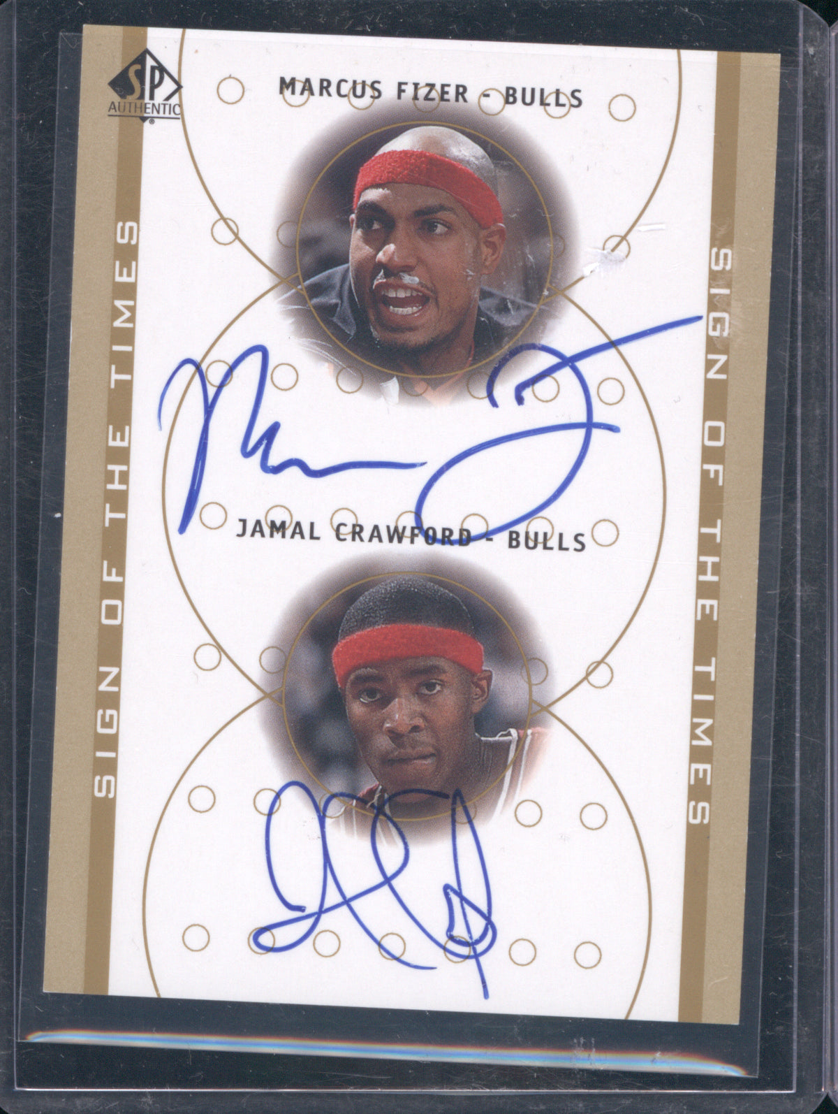 Marcus Fizer & Jamal Crawford 2000 Upper Deck SP Authentic Sign of the Times