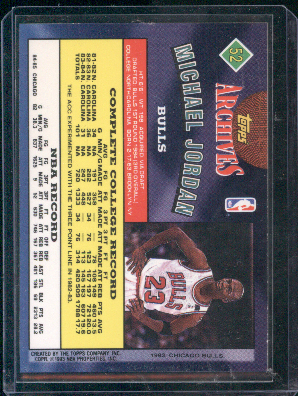 Michael Jordan 1992-93 Topps Archives #52
