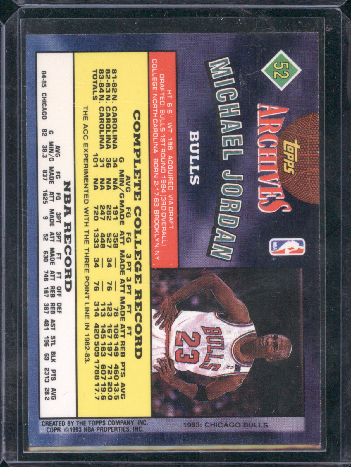 Michael Jordan 1992-93 Topps Archives #52