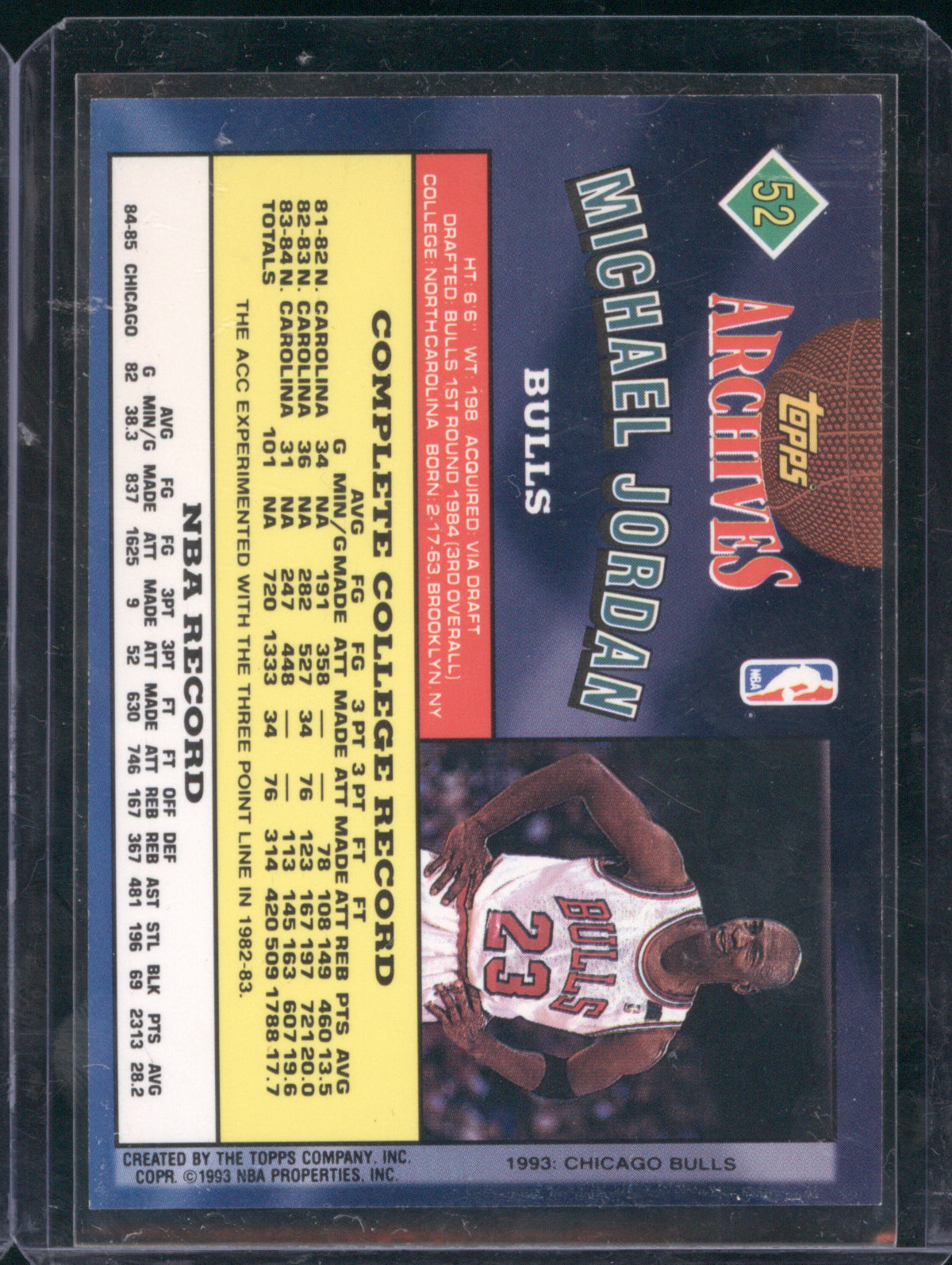 Michael Jordan 1992-93 Topps Archives #52