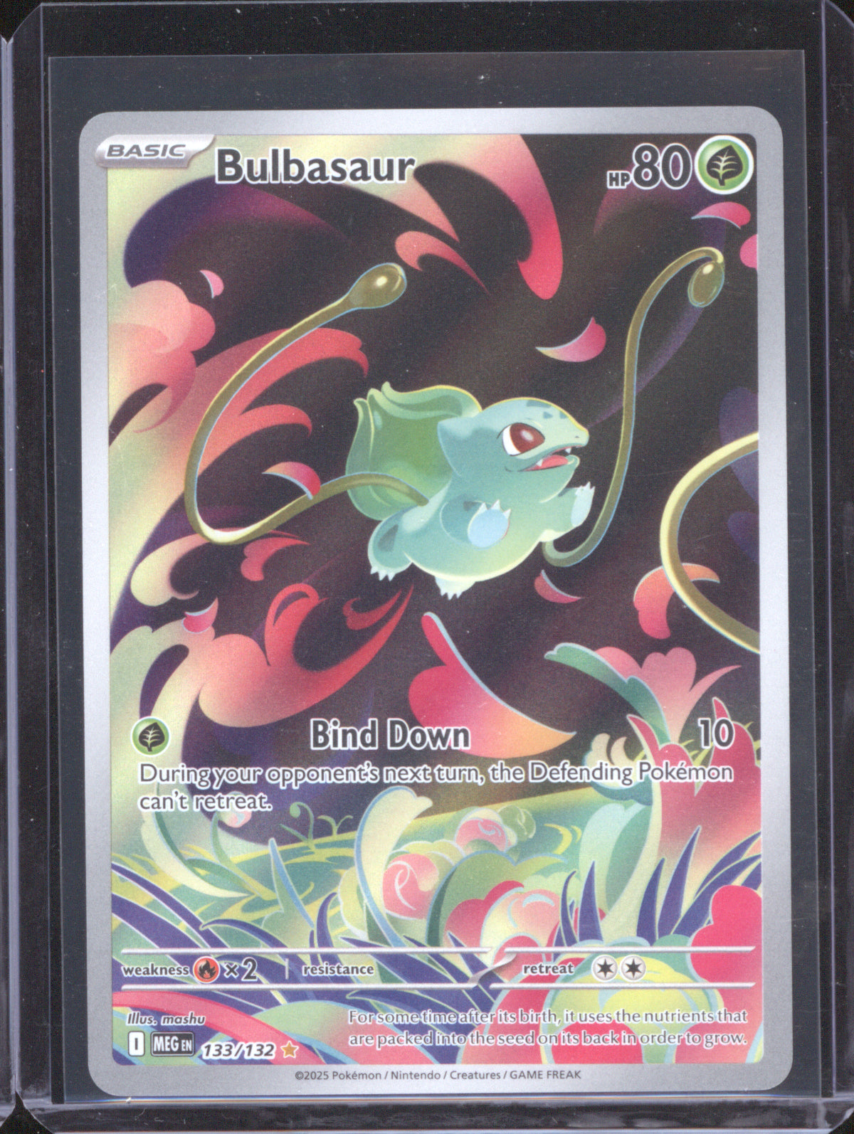 Bulbasaur 2025 Pokemon Mega Evolution MEG 133/132 Illustration Rare