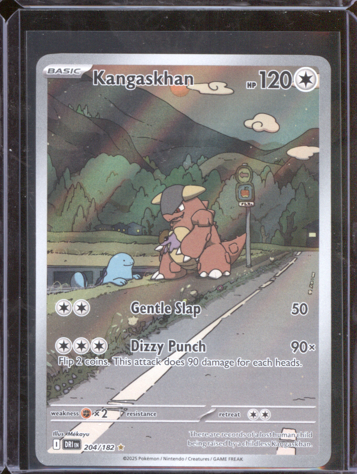 Kangaskhan 2025 Pokemon Destined Rivals DRI 204/182 Illustration Rare