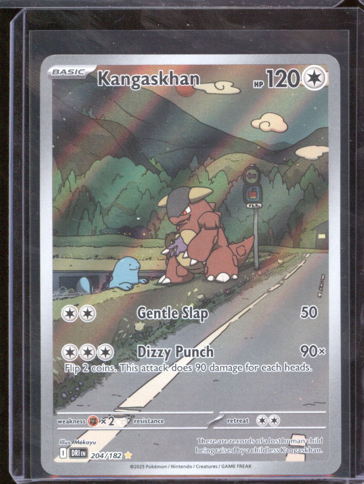 Kangaskhan 2025 Pokemon Destined Rivals DRI 204/182 Illustration Rare