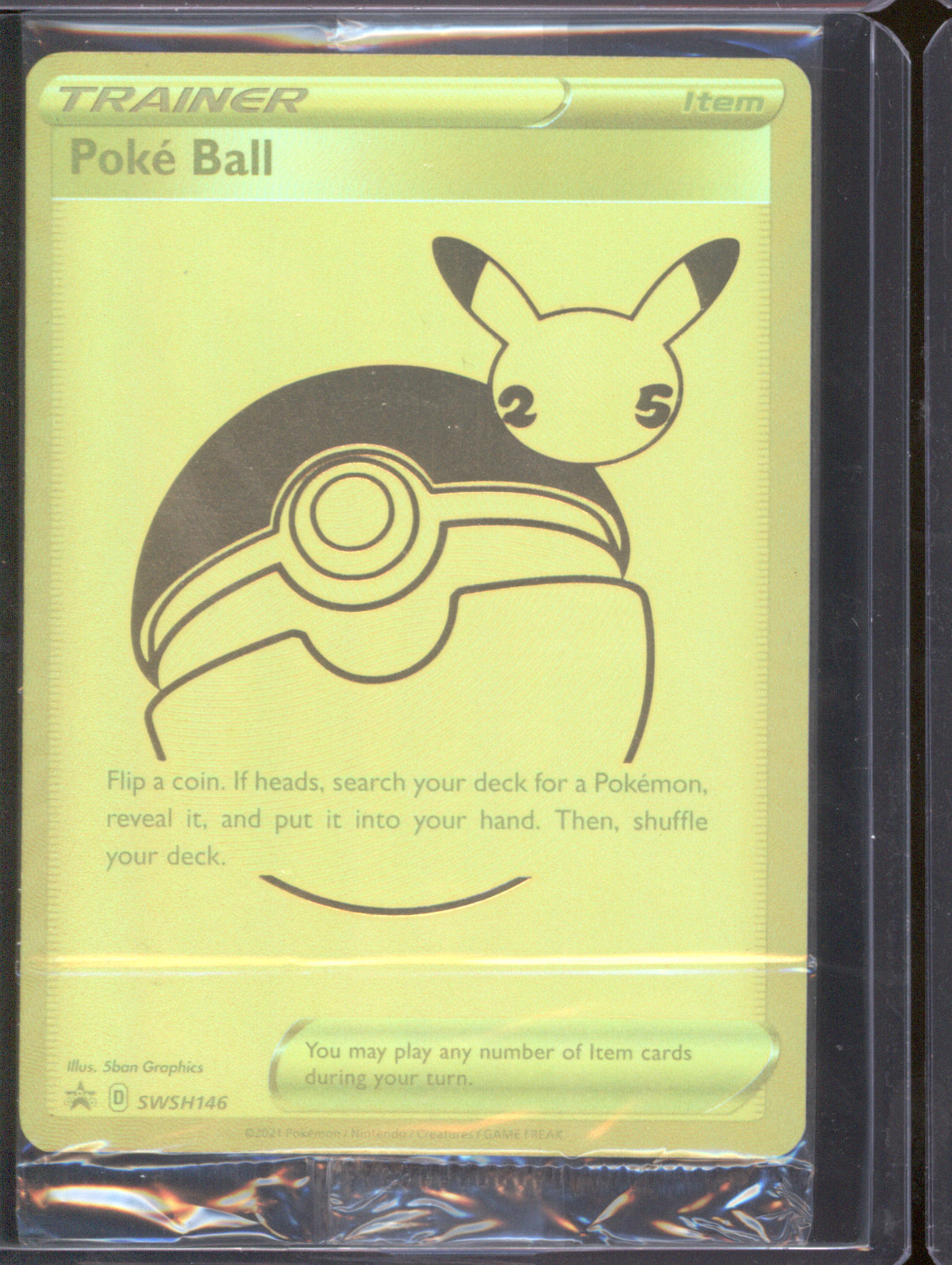 Poke Ball 2021 Pokemon Sword & Shield Promos SWSH146 Black Star Promo