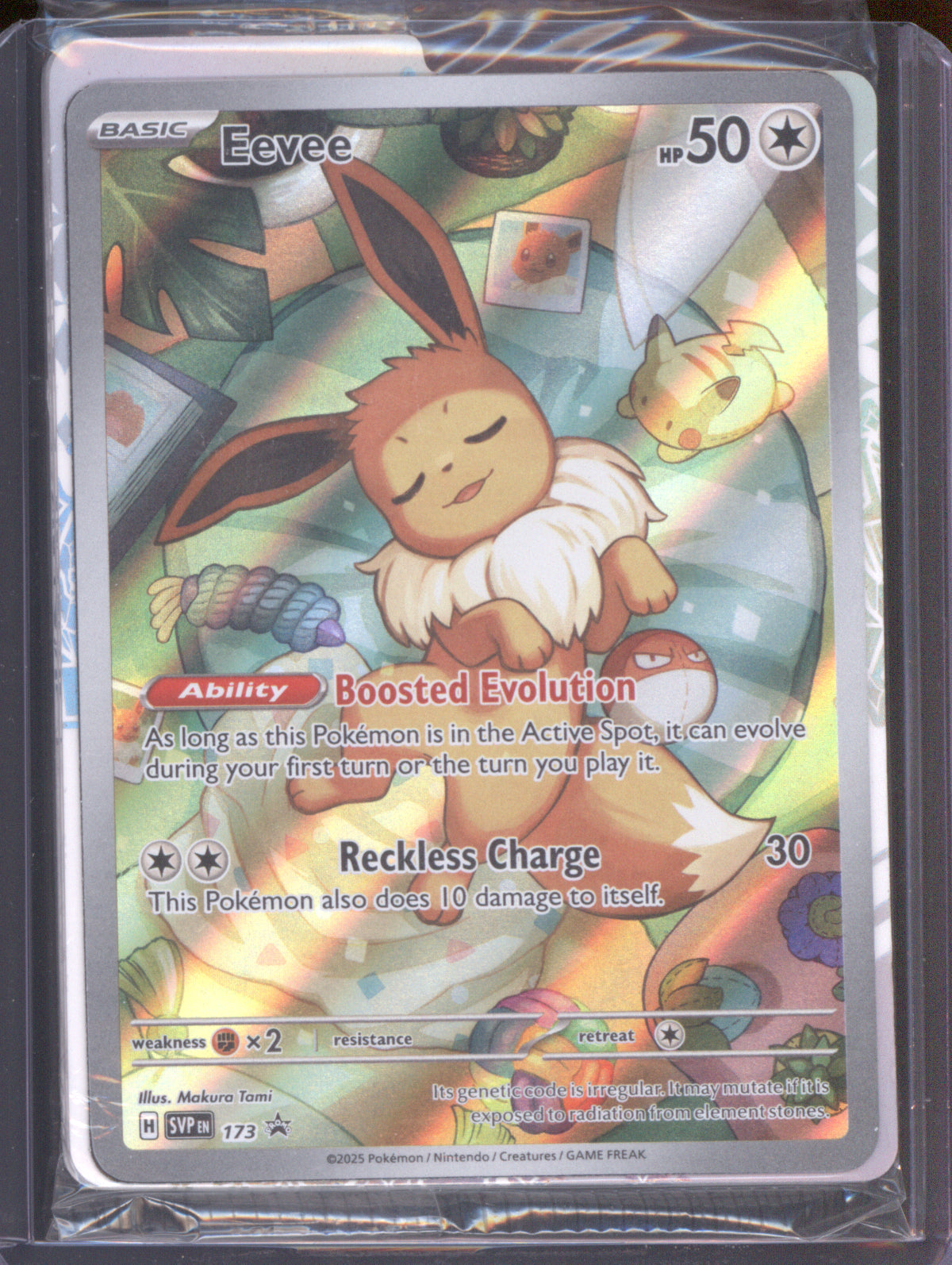 Eevee 2025 Pokemon Scarlet & Violet Promo SVP 173 Prismatic Evolutions ETB Promo