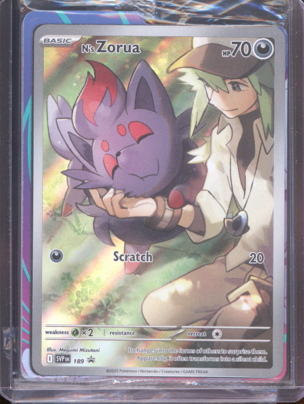 N's Zorua 2025 Pokemon Scarlet & Violet Promos SVP 189 Sealed