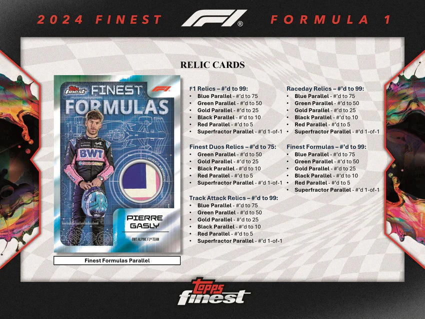 2024 Topps Finest F1 Formula One Hobby Box