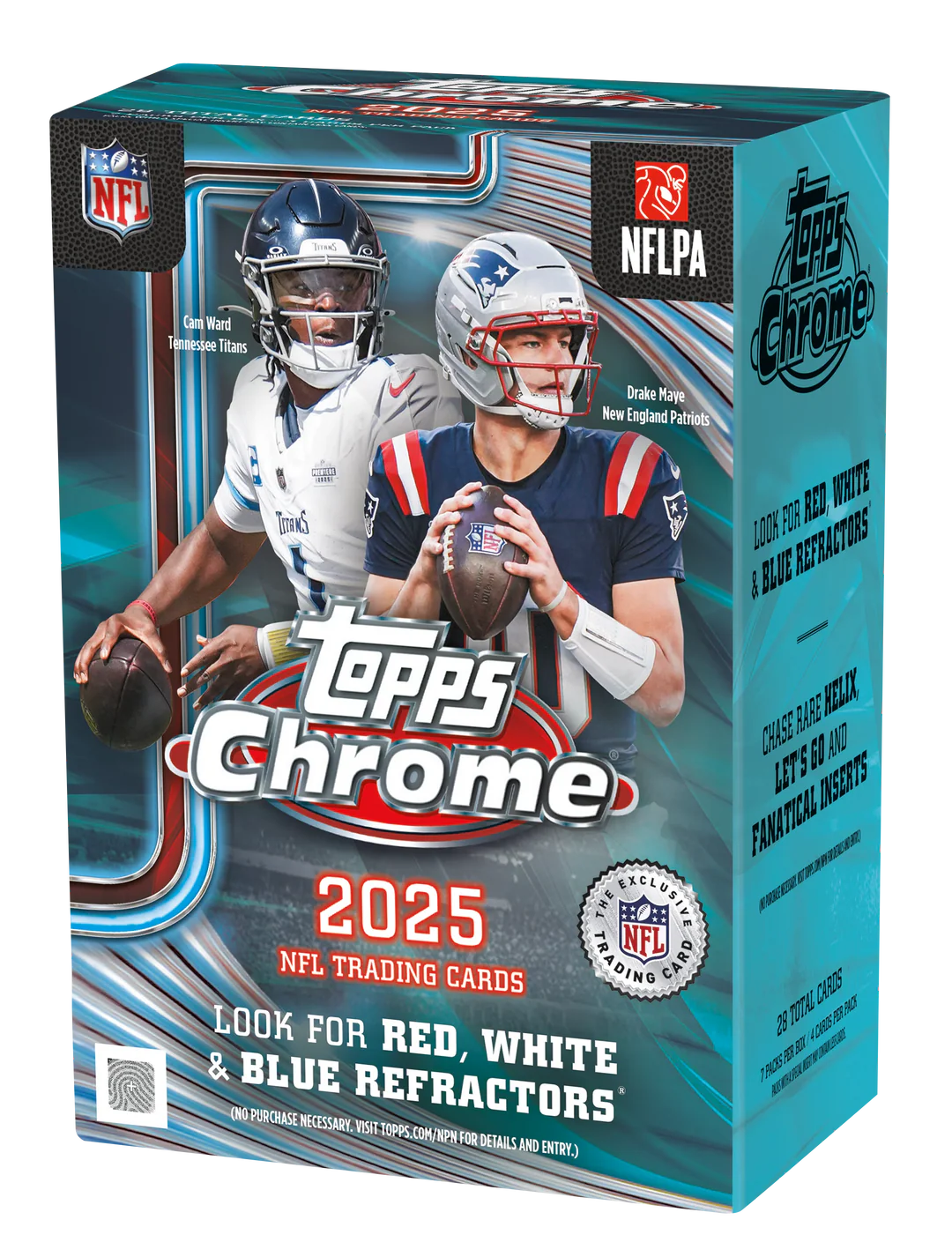 2025 Topps Chrome Football NFL Value Box