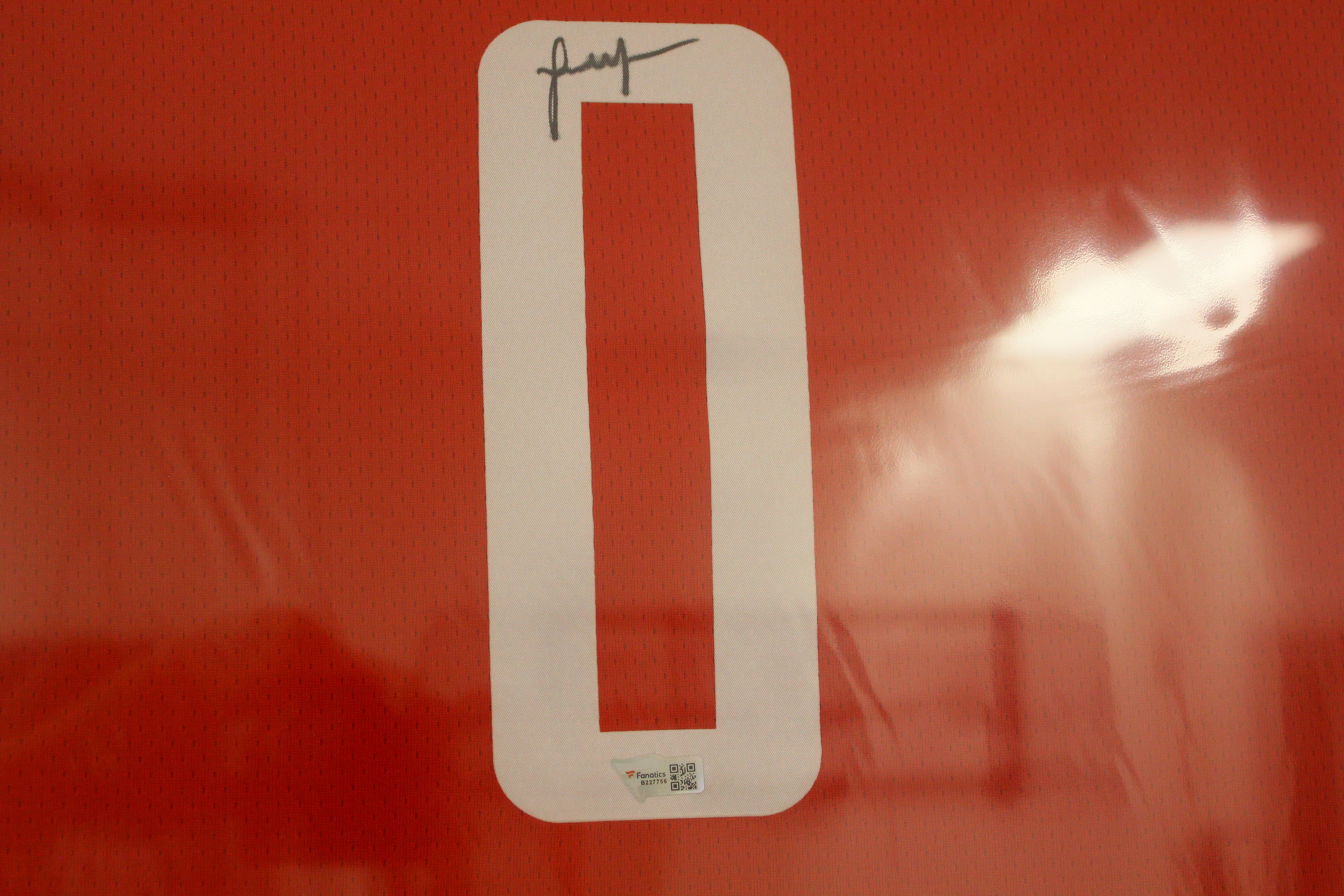 Jalen Green Houston Rockets Autographed Nike Red Icon Swingman Jersey Framed