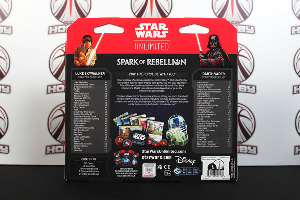 Star Wars Unlimited TCG Spark of Rebellion - Two-Player Starter