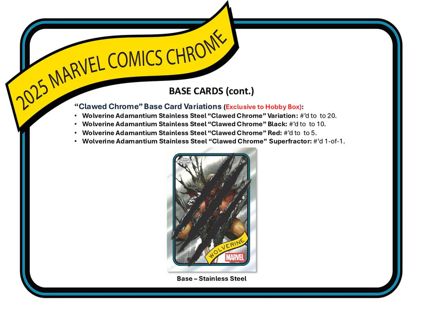 2025 Topps Chrome Marvel Blaster Box