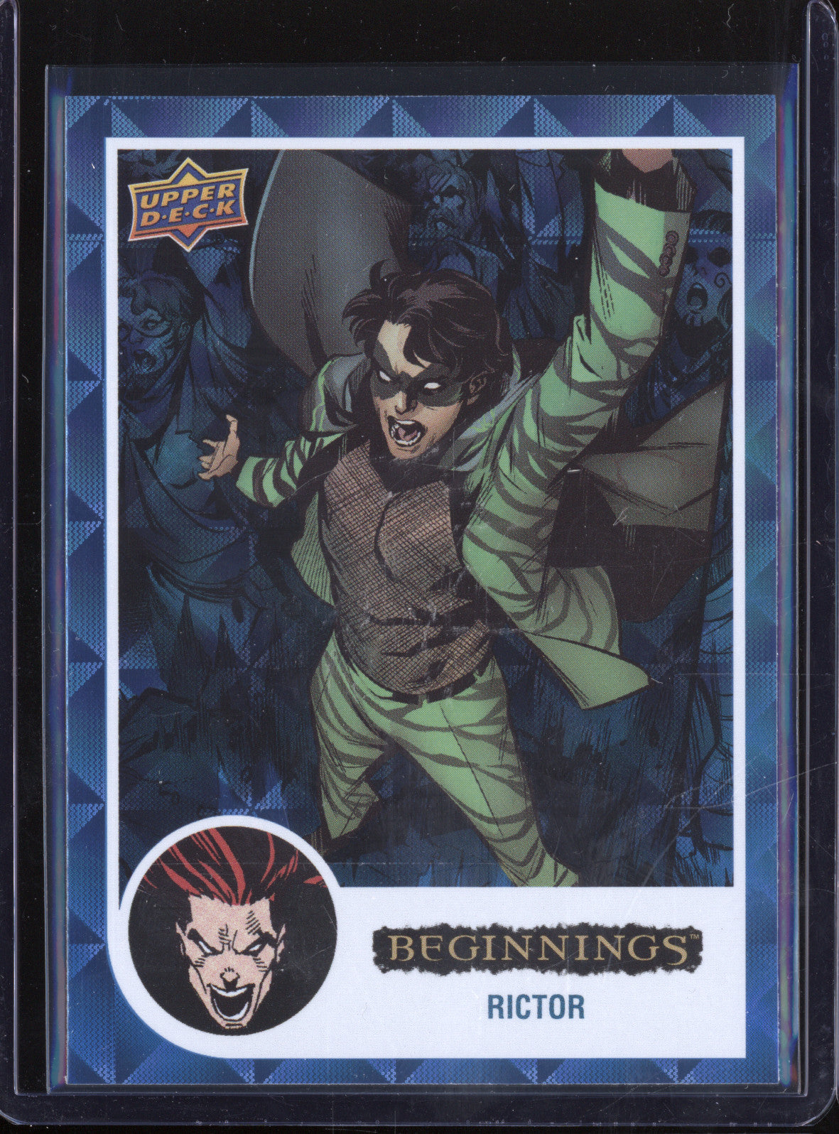 Rictor 2024 Upper Deck Marvel Beginnings Vol 2 134 Blue Rainbow Cosmic Cube 49/99