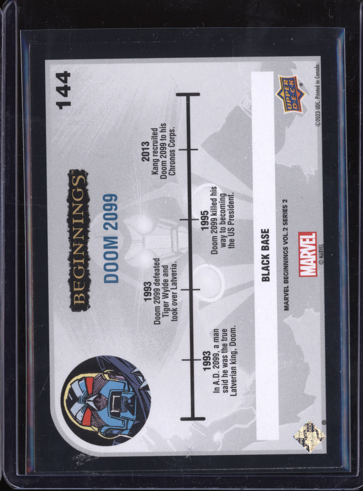 Doom 2099 2024 Upper Deck Marvel Beginnings Vol 2 144 Black Base