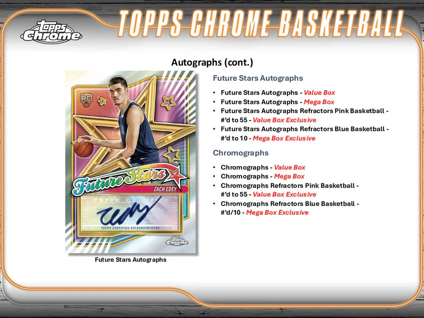 2024-25 Topps Chrome Basketball Mega Box
