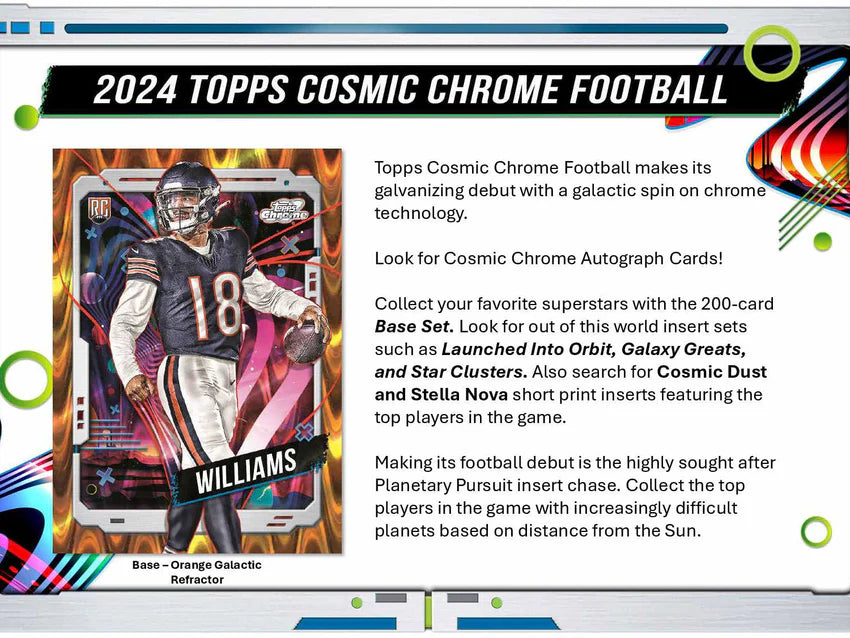 2024 Topps Cosmic Chrome Football Hobby Box (Preorder)