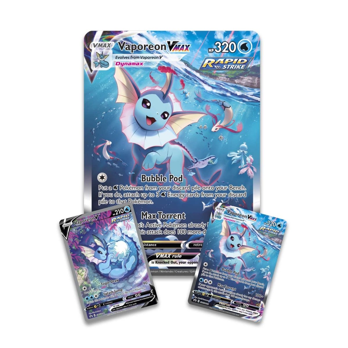 Pokemon TCG: Vaporeon Vmax Premium Collection Box