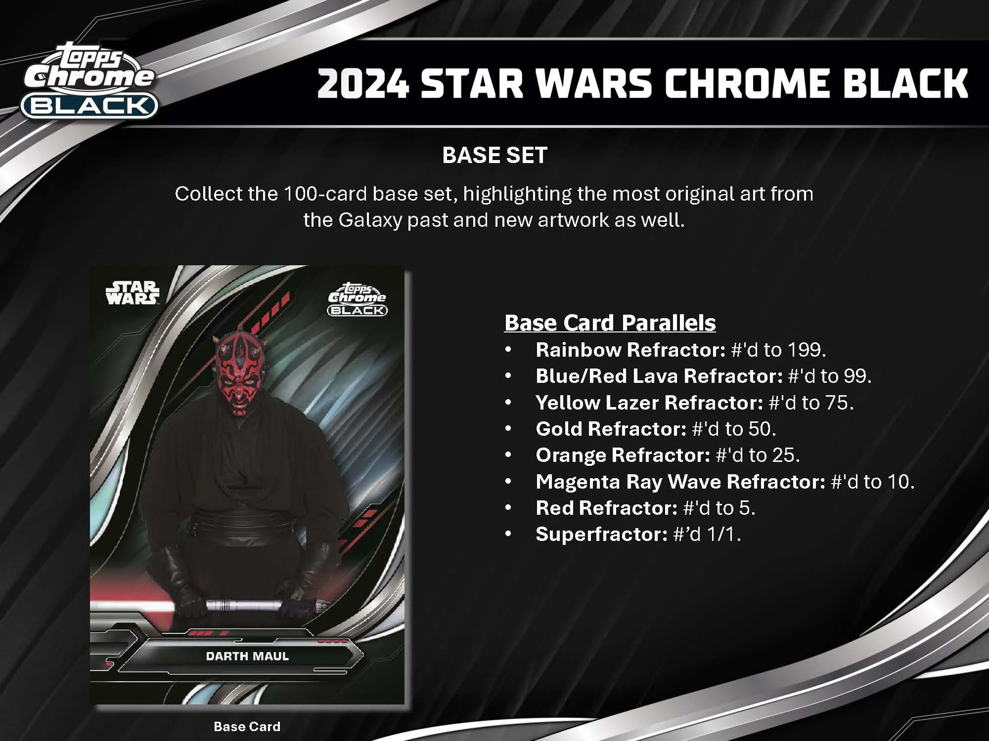 Topps Star Wars Chrome Black Hobby Box