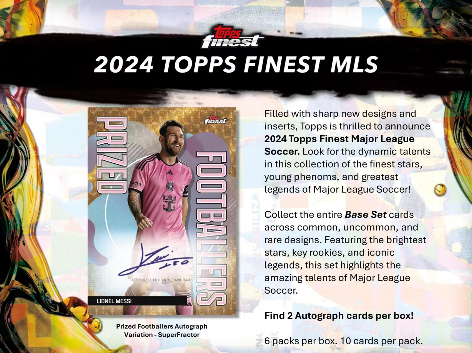 2024 Topps Finest MLS Soccer Hobby Box